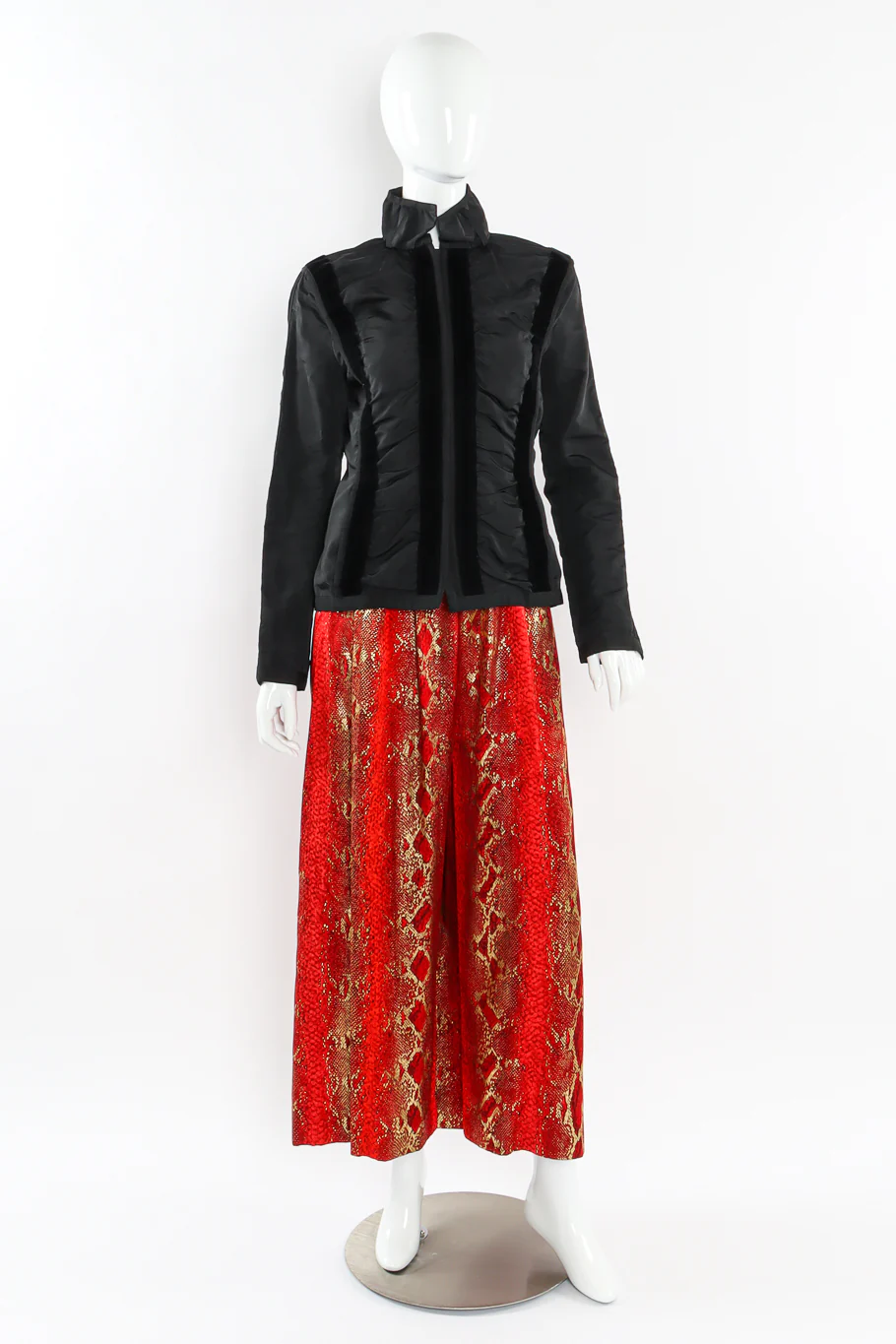 Velvet Stripe Ruched Top - Image 6