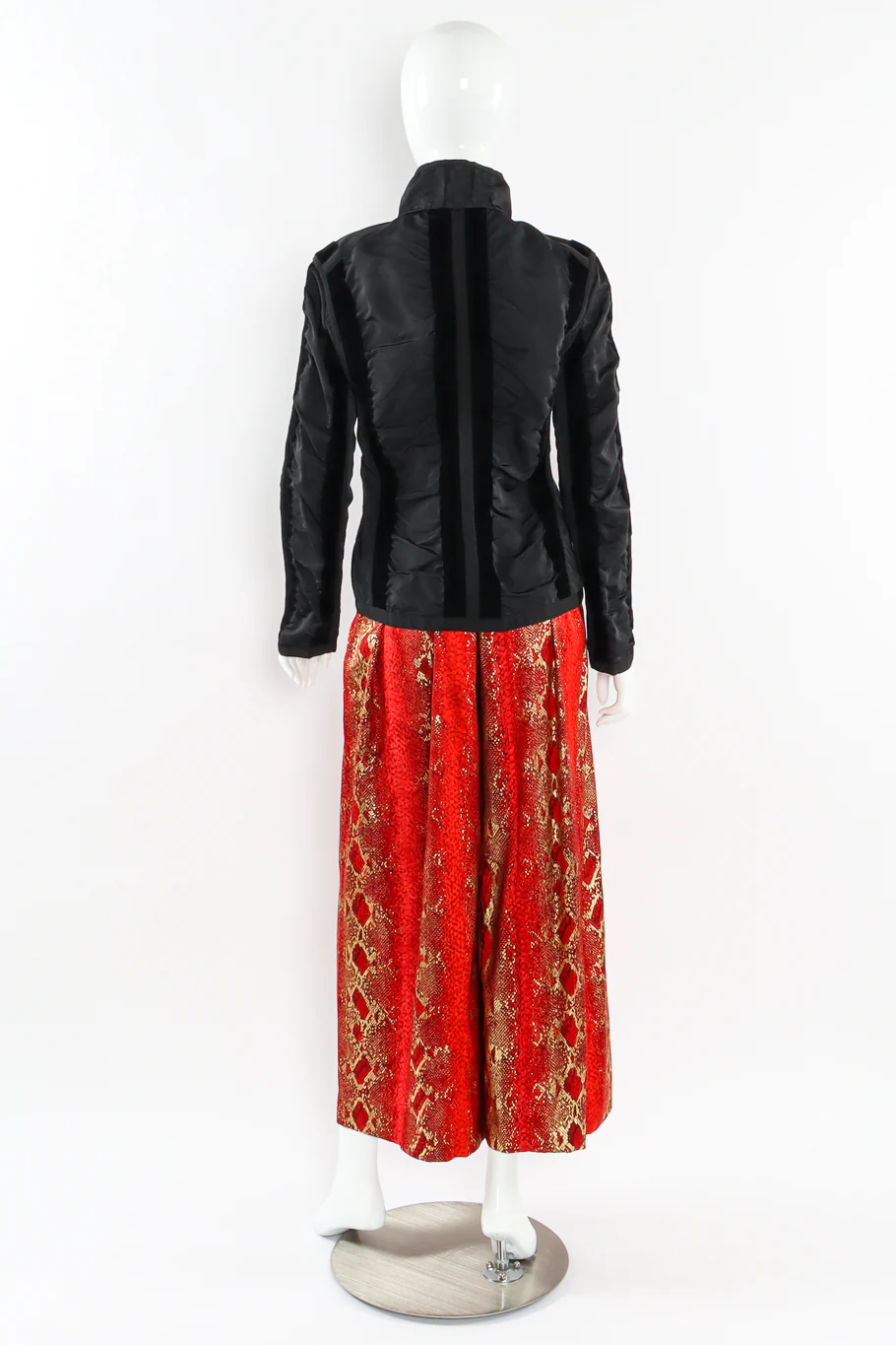 Velvet Stripe Ruched Top - Image 7