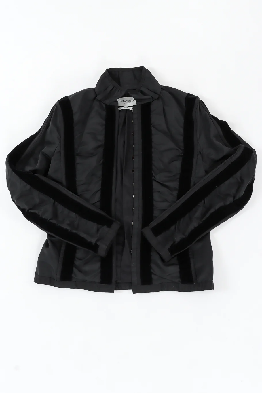 Velvet Stripe Ruched Top - Image 9