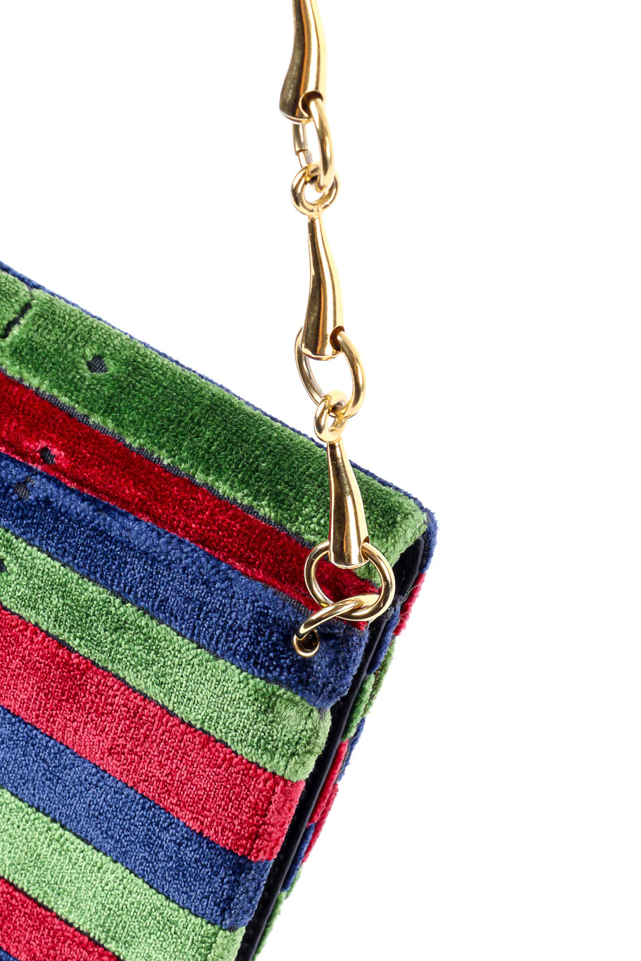 Velvet Stripe Shoulder Bag - Image 11
