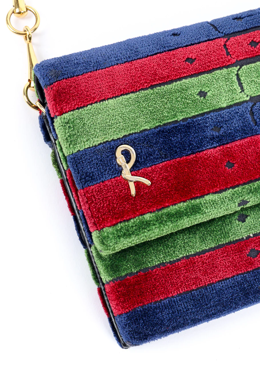 Velvet Stripe Shoulder Bag - Image 12