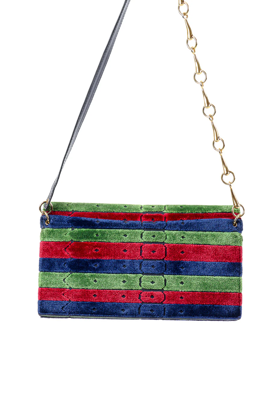 Velvet Stripe Shoulder Bag - Image 4