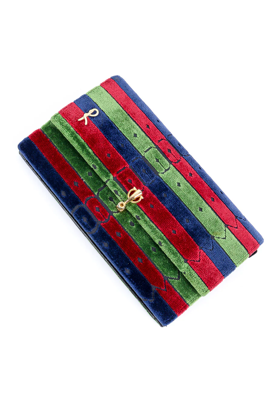 Velvet Stripe Shoulder Bag - Image 6