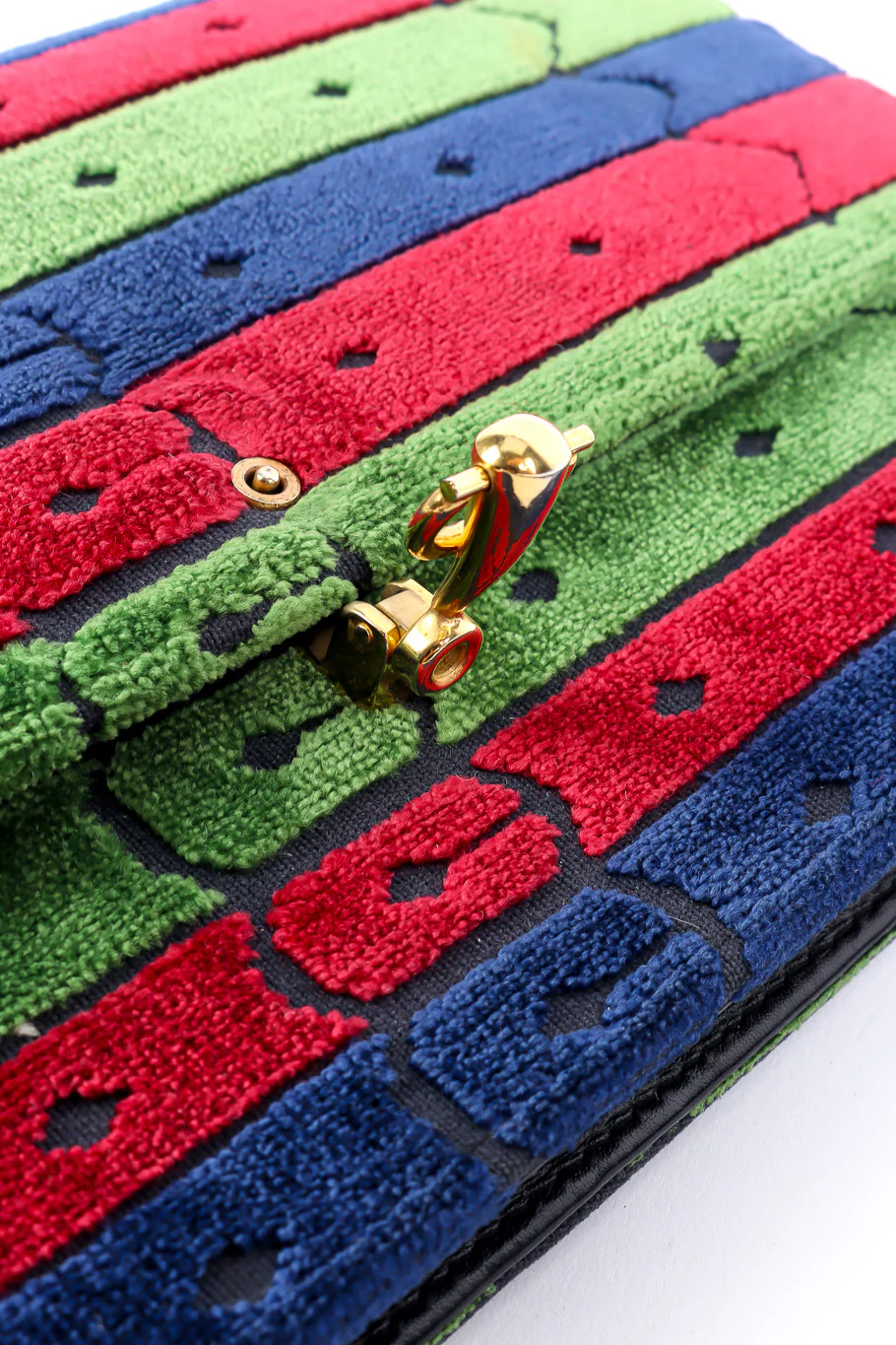 Velvet Stripe Shoulder Bag - Image 8
