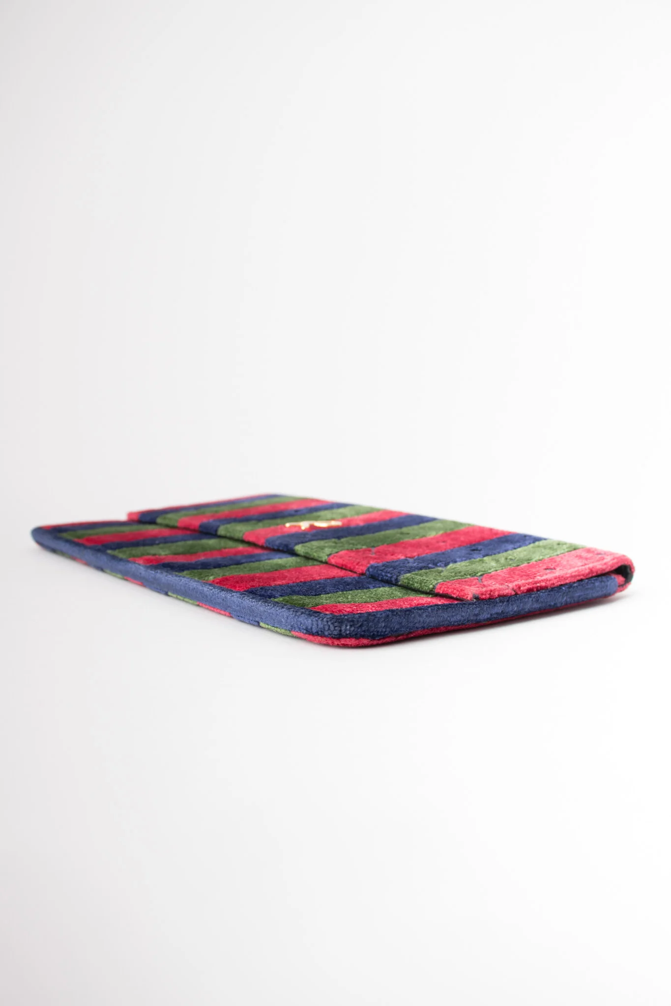 Velvet Striped Envelope Clutch - Image 8