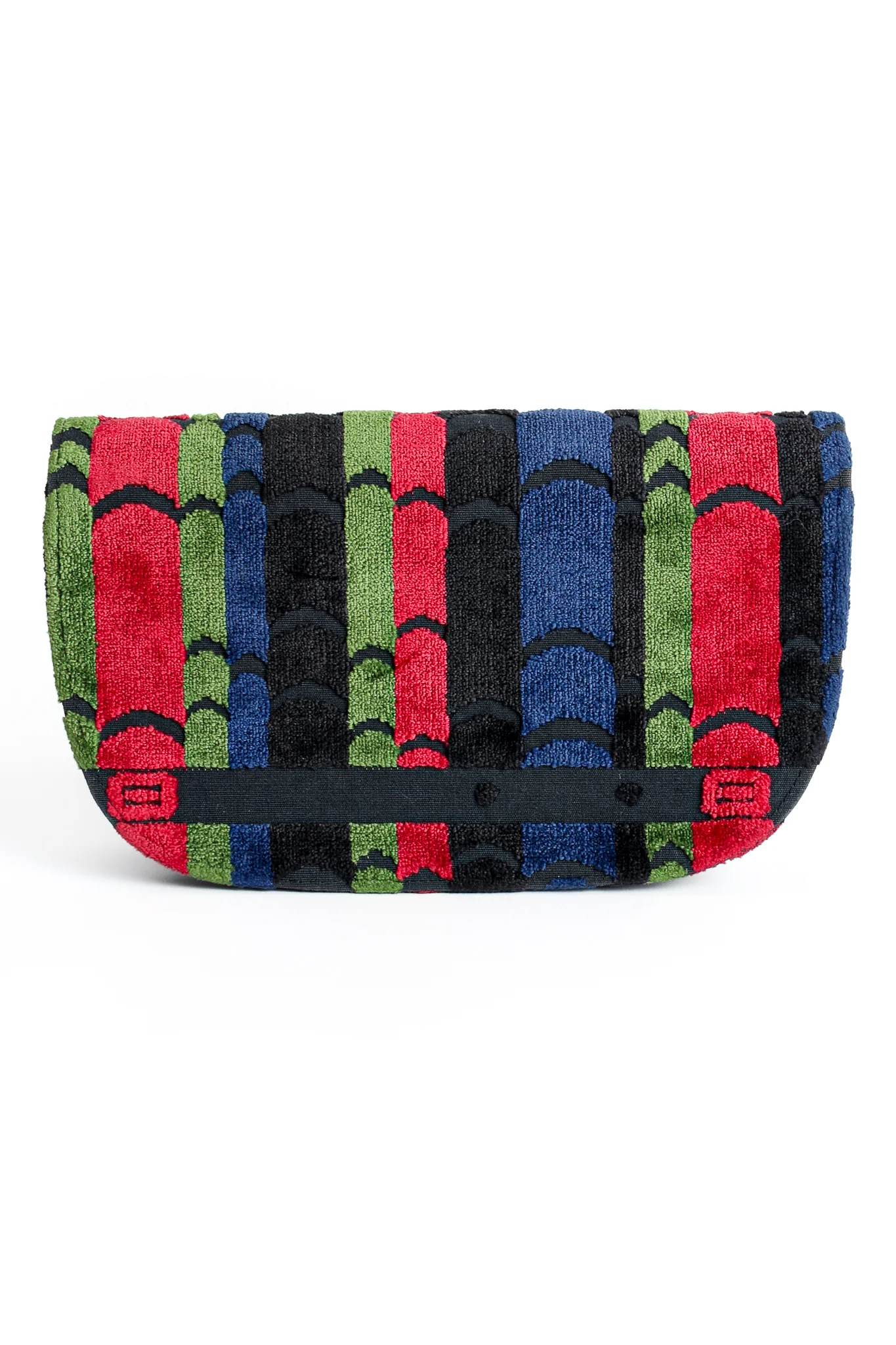 Striped Velvet Convertible Clutch - Image 6