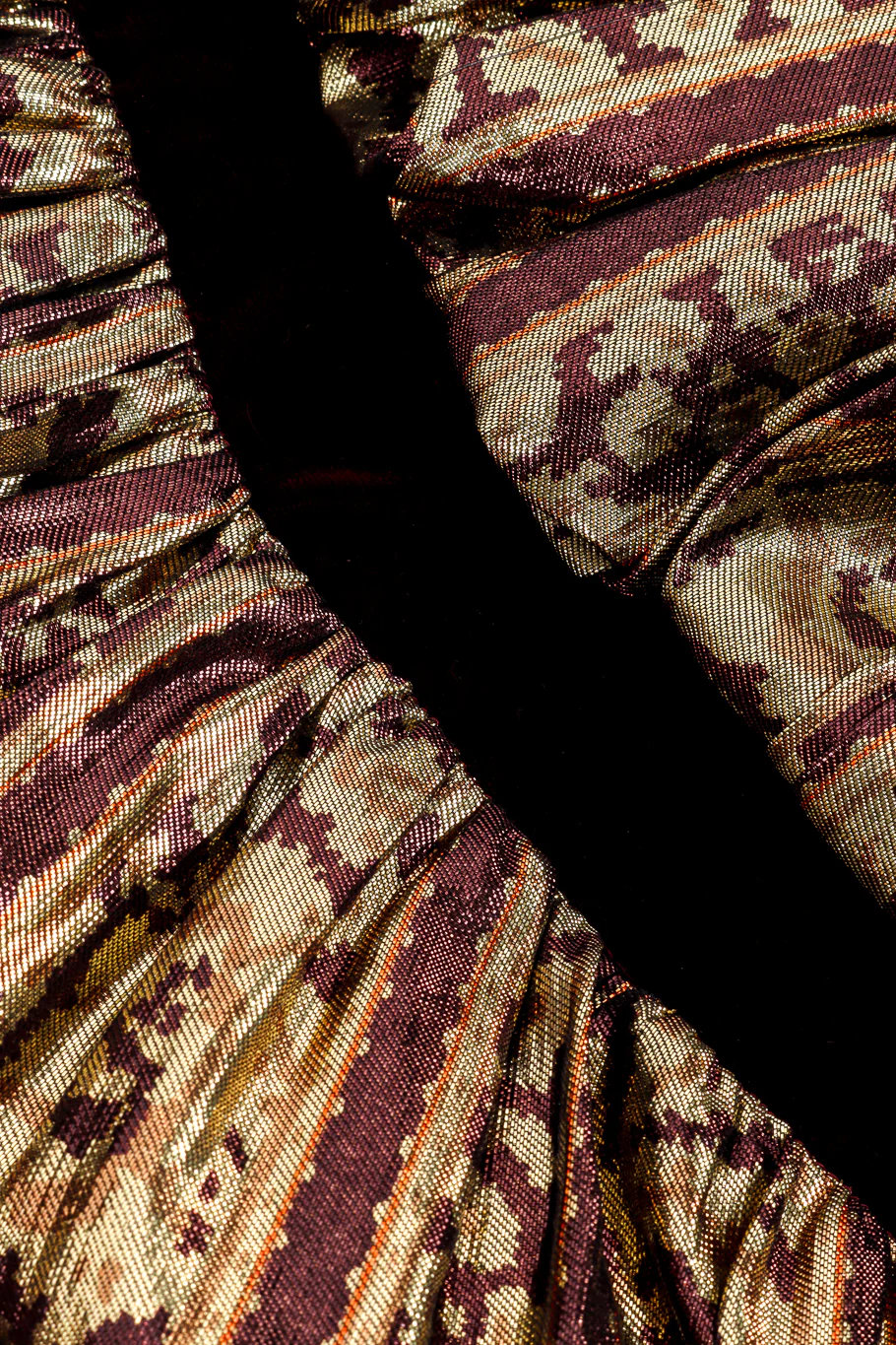 Velvet Tiered Metallic Gown - Image 8