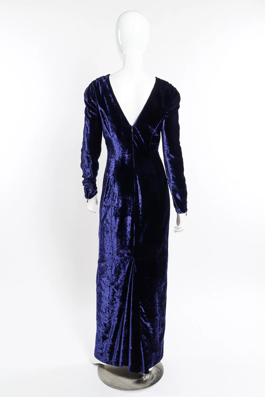 Velvet V-Back Gown - Image 4