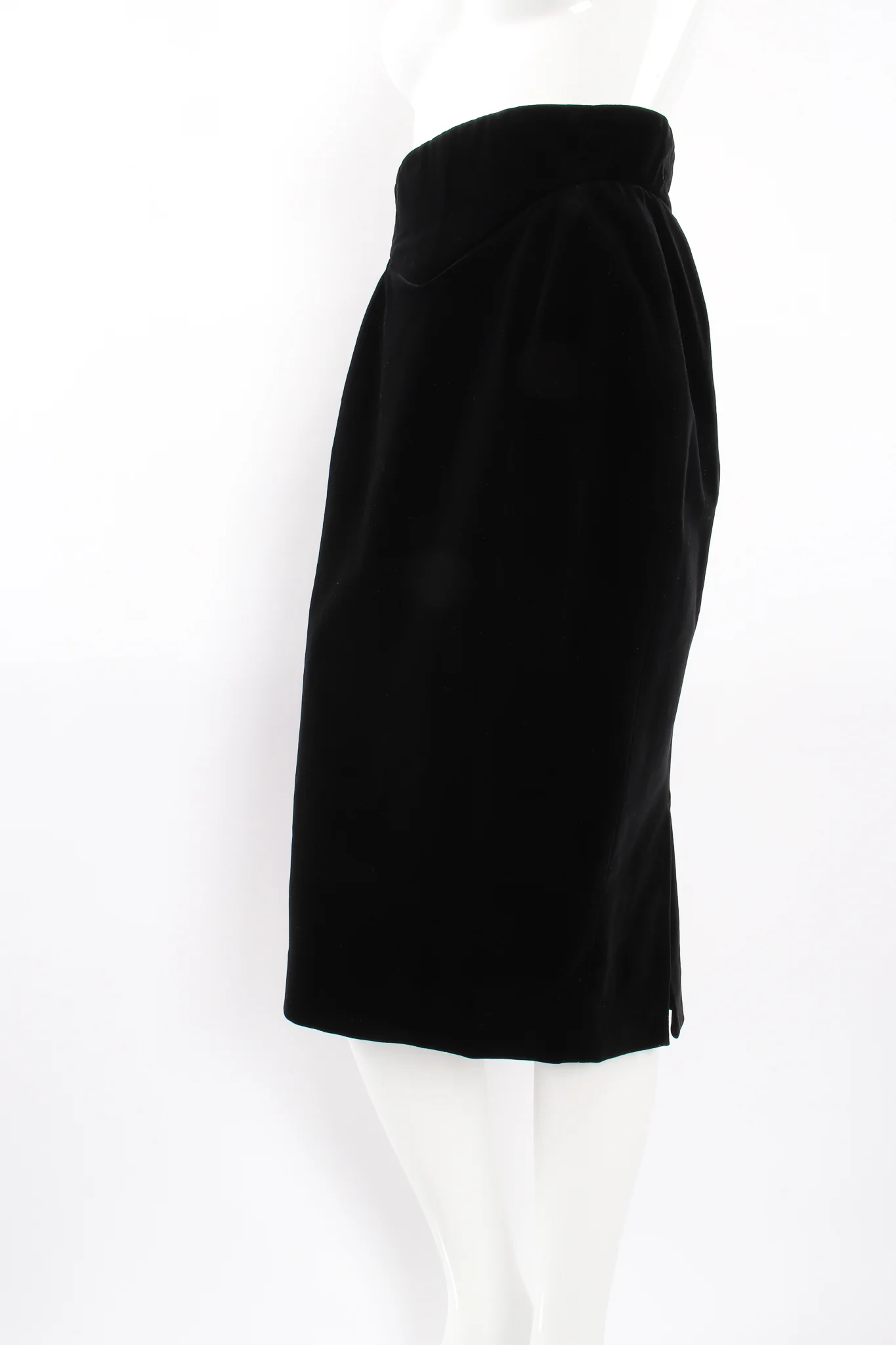 Velvet Yoke Cinch Skirt