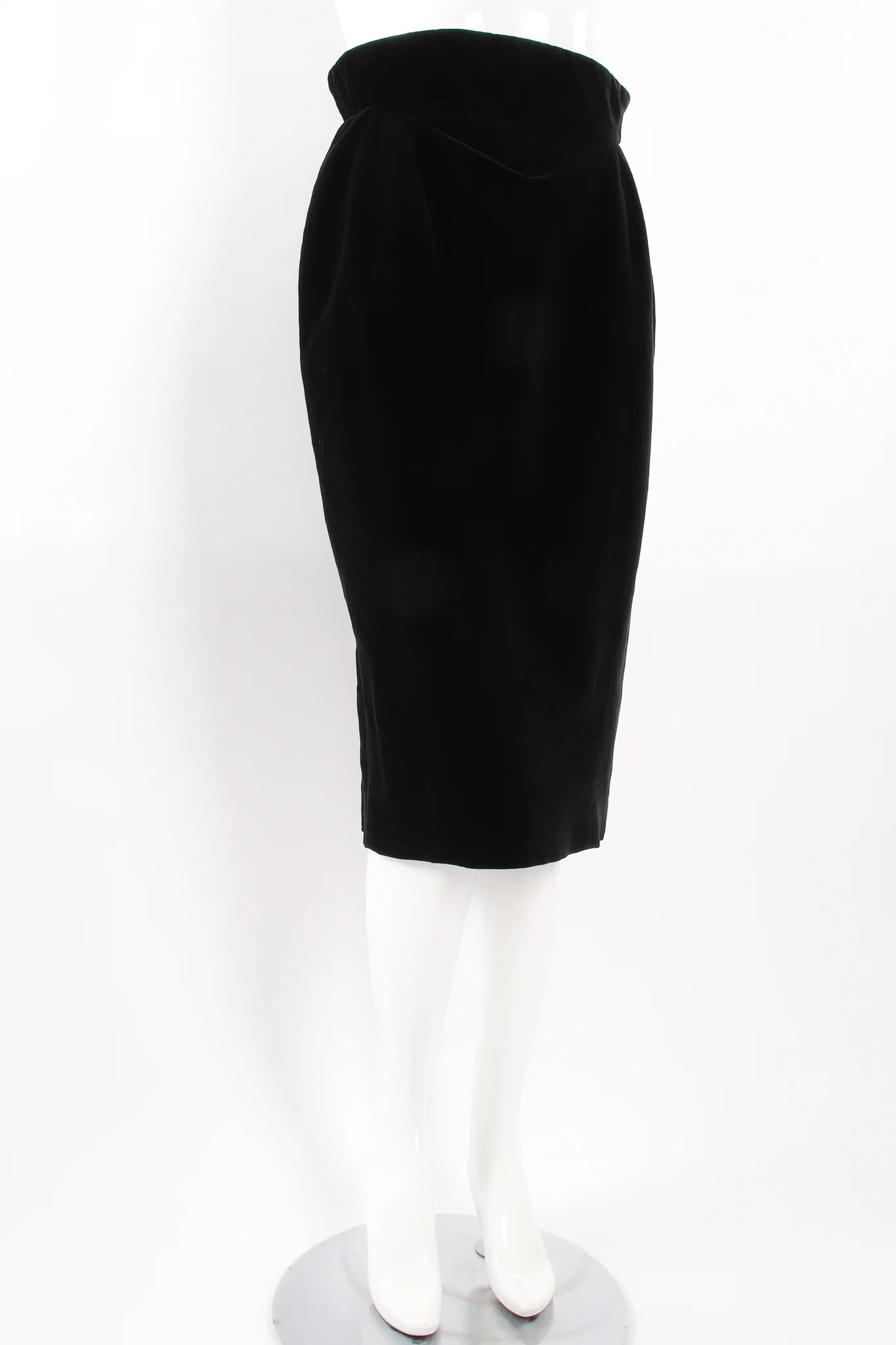 Velvet Yoke Cinch Skirt - Image 3