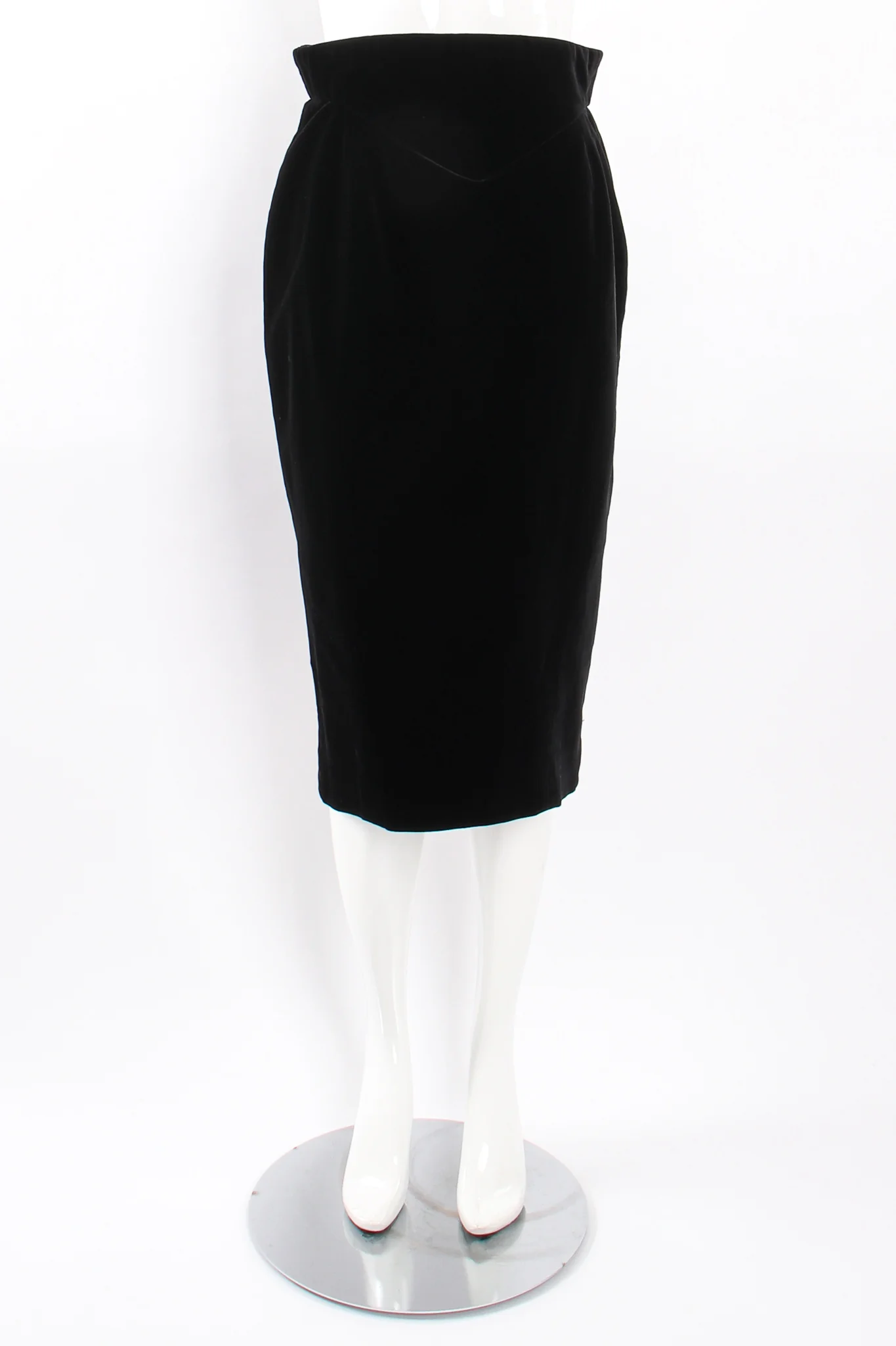 Velvet Yoke Cinch Skirt - Image 4