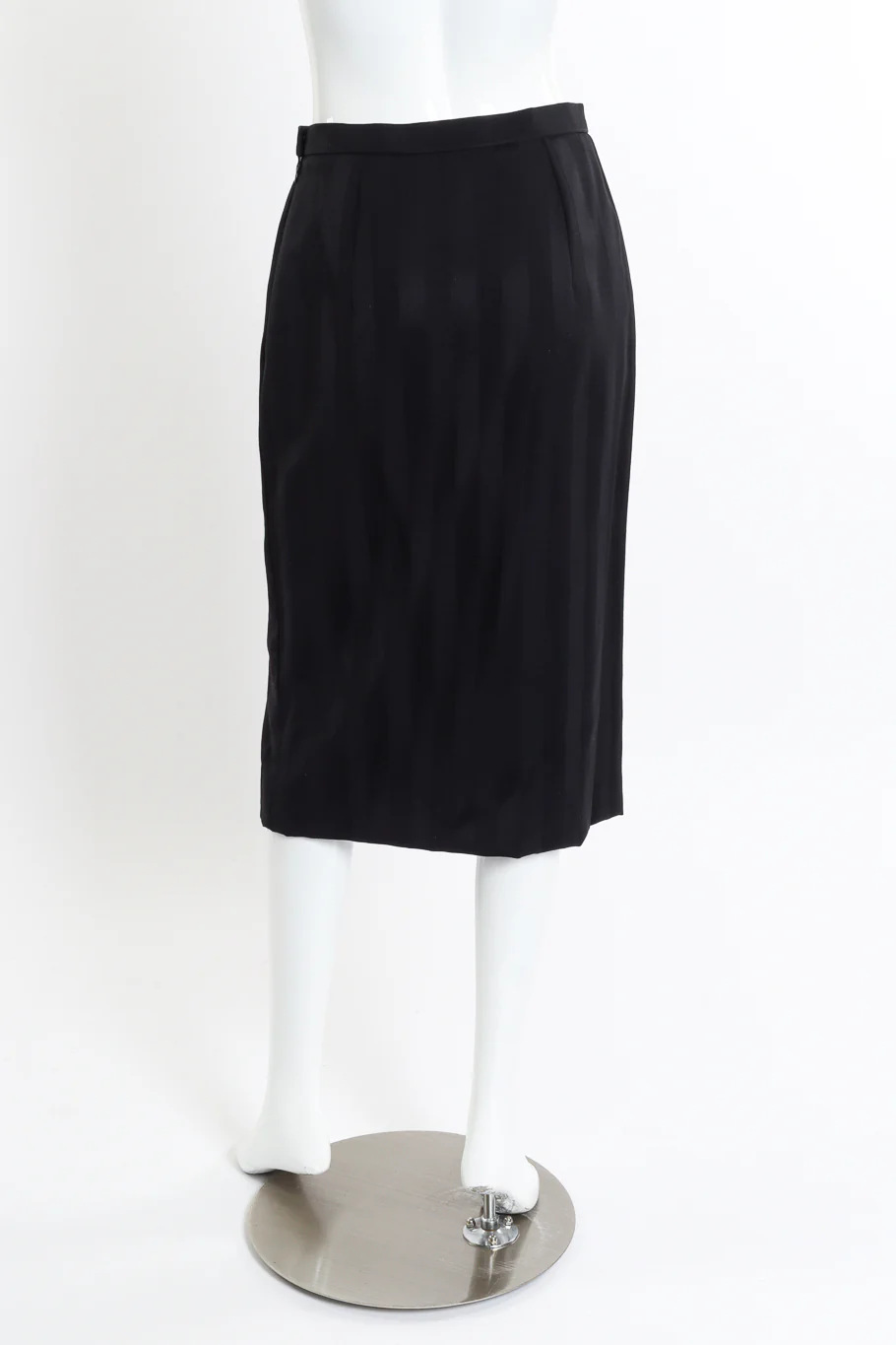 Vented Wool Stripe Blazer & Skirt Suit - Image 6