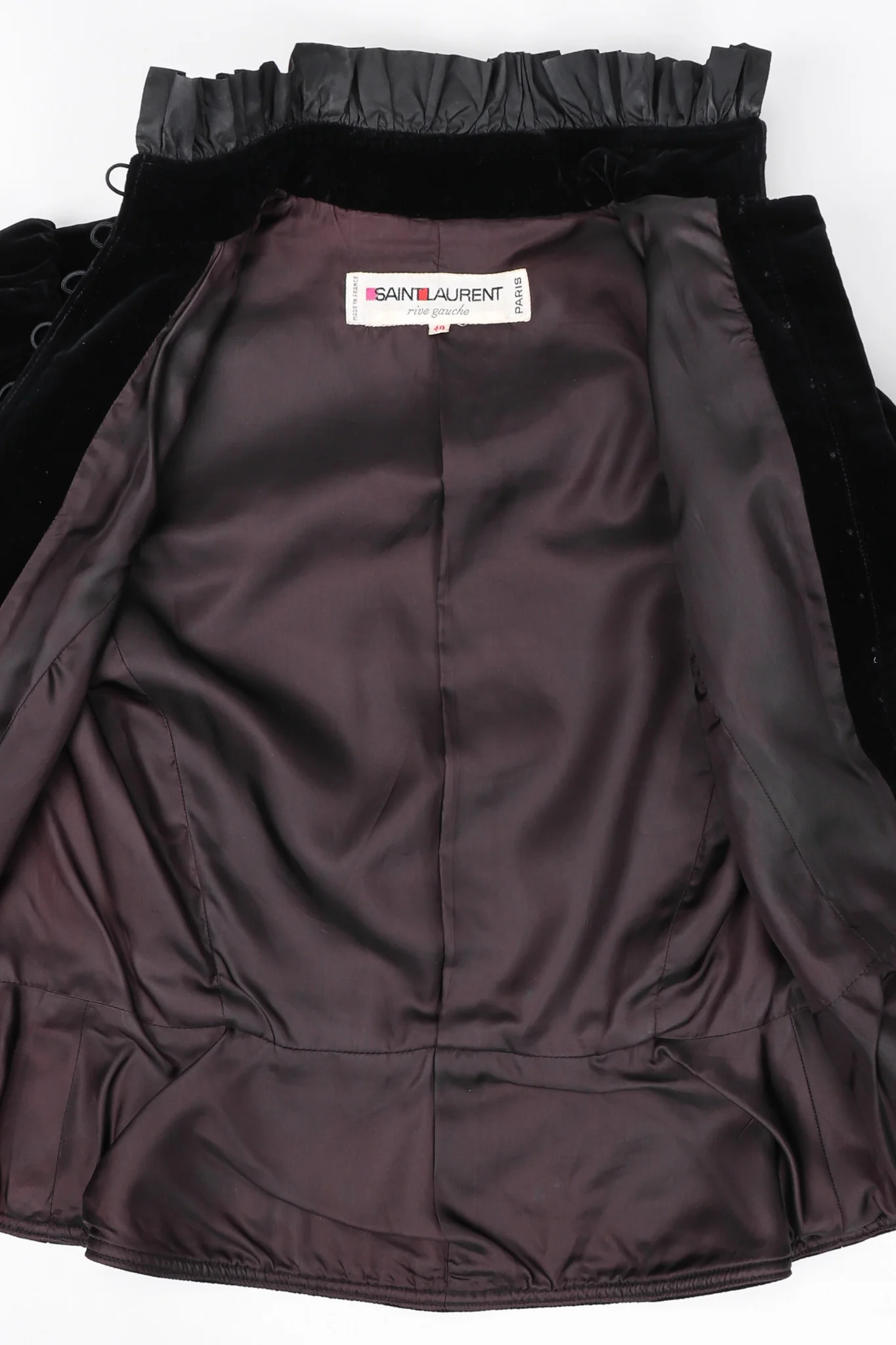 Victorian Velvet Ruffle Jacket - Image 15