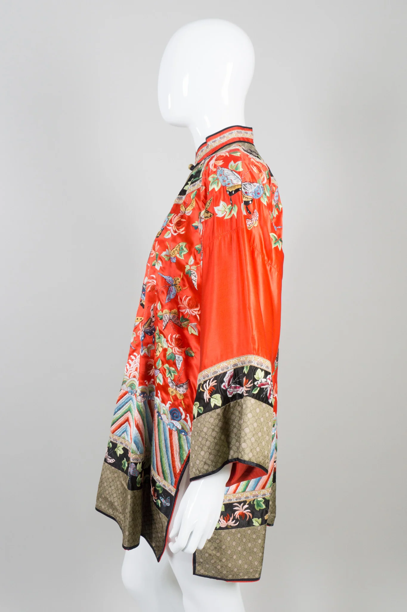 Vintage Chinese Rainbow Butterfly Embroidered Jacket - Image 4