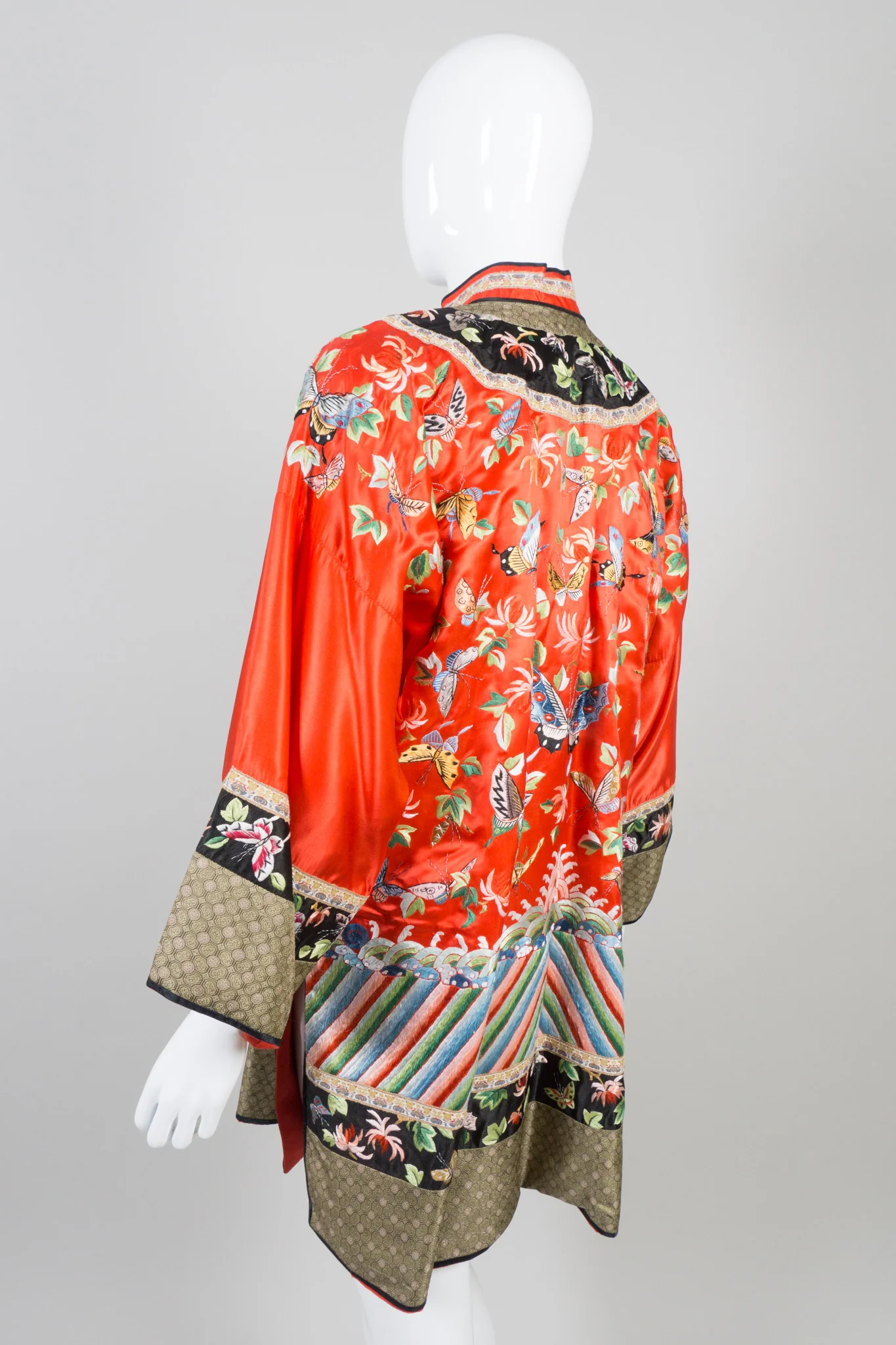 Vintage Chinese Rainbow Butterfly Embroidered Jacket - Image 5