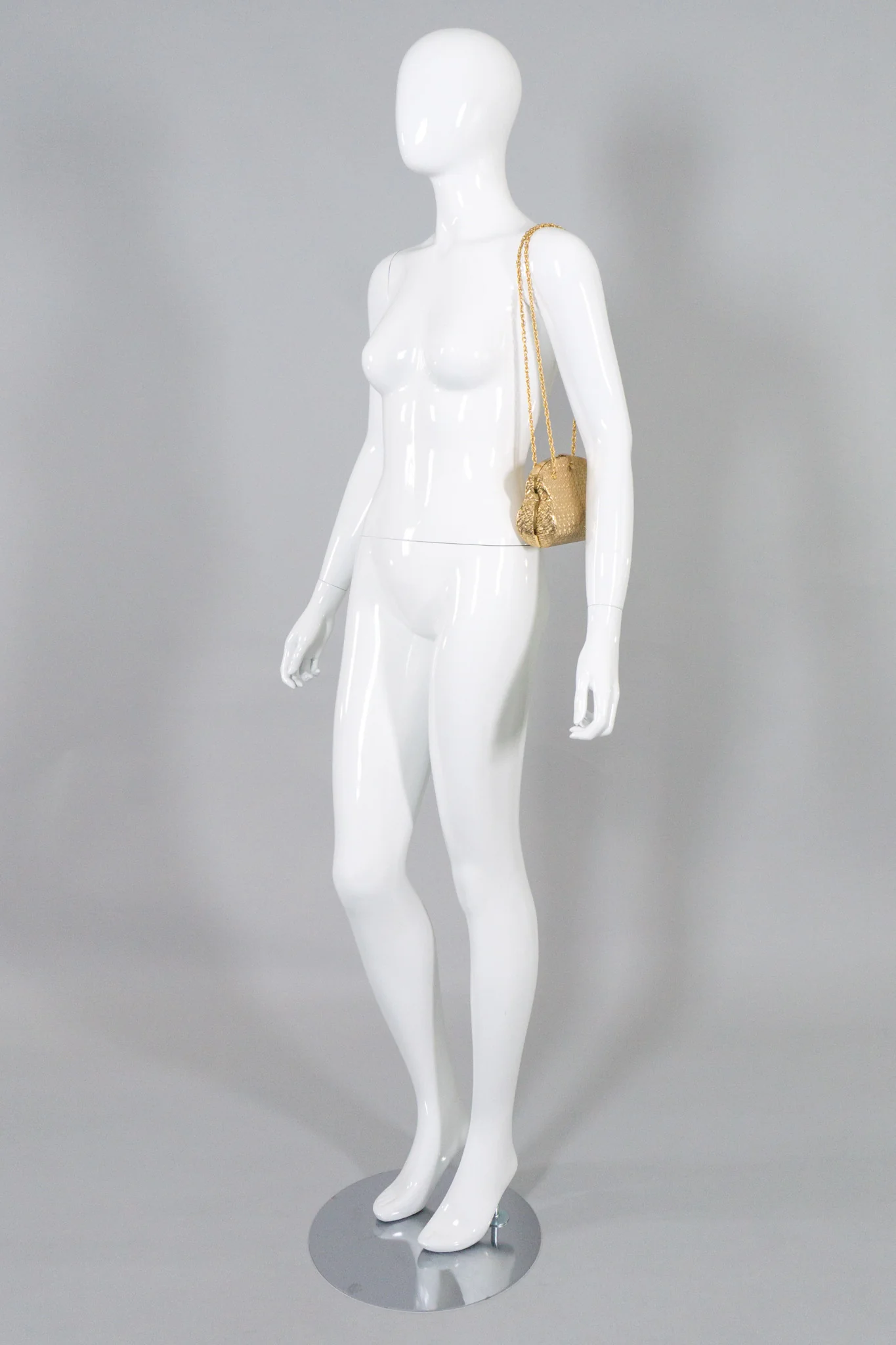Vintage Gold Hard Case Shoulder Bag - Image 12
