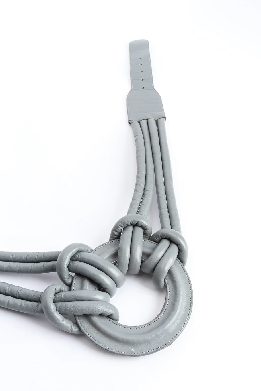 Knotted Leather Loop Belt - Image 3