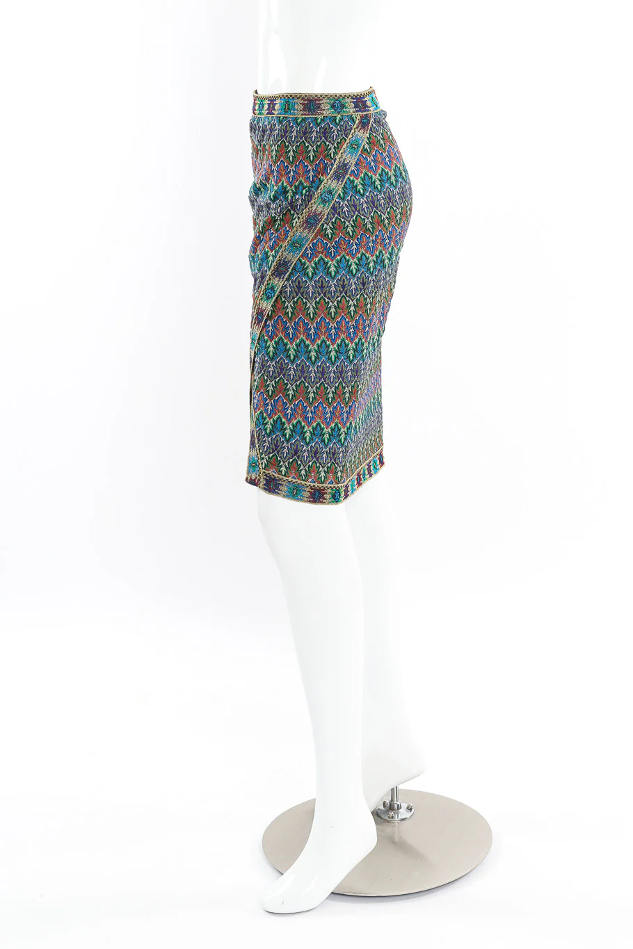 Vintage Knit Top and Wrap Skirt Set - Image 6
