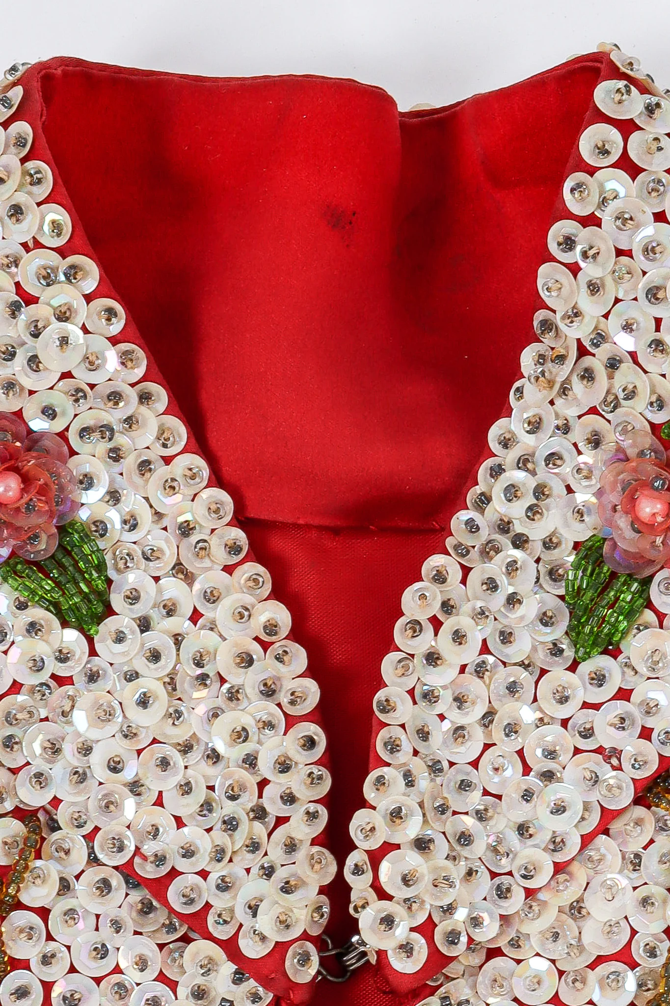 Hibiscus Sequined Mandarin Jacket - Image 15
