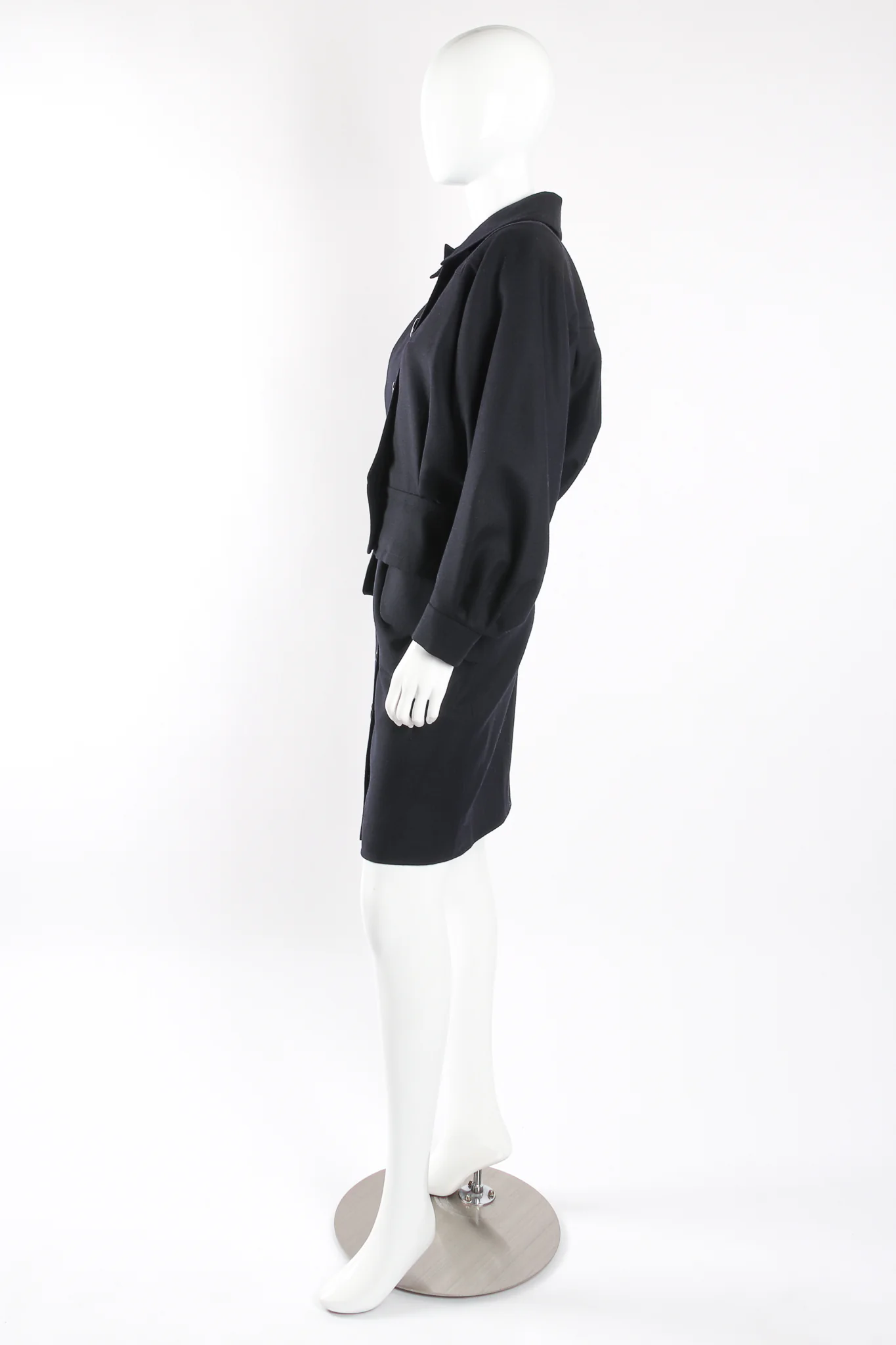 Batwing Uniform Peplum Jacket & Skirt Set - Image 4
