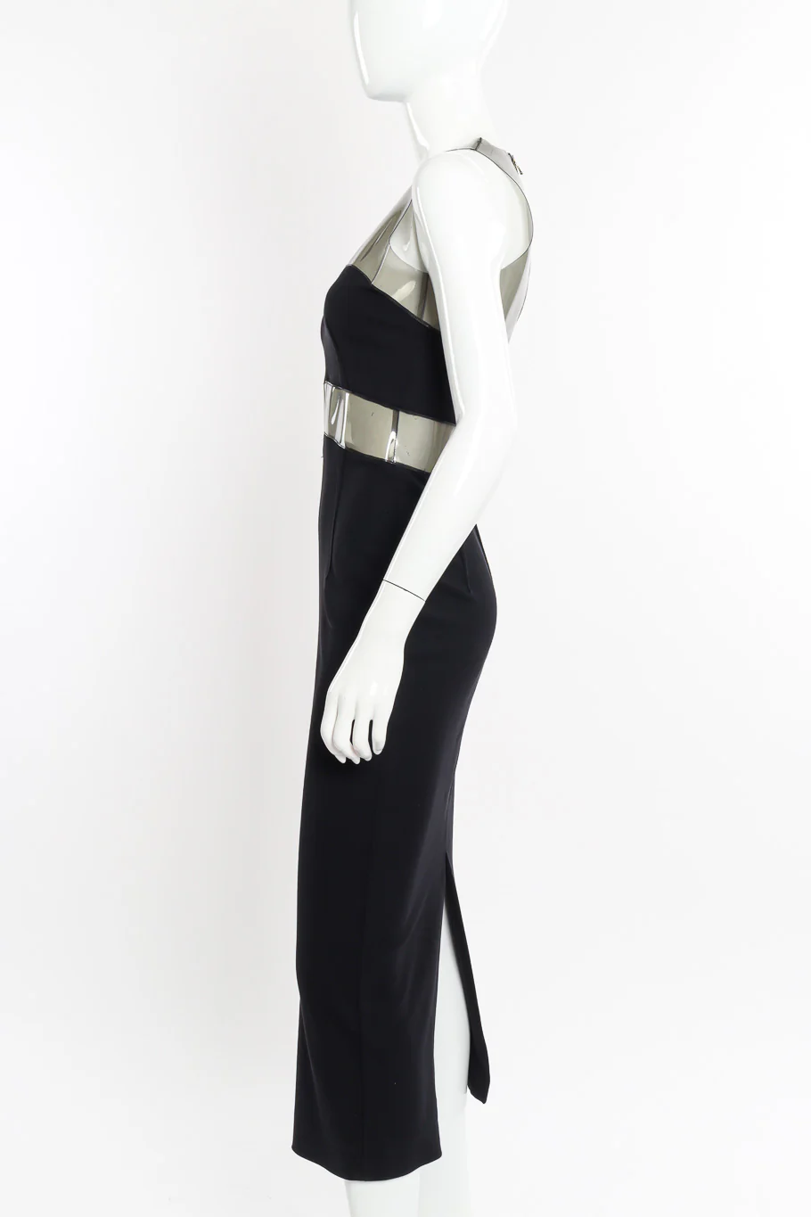 Vinyl Panel Cutout Dress - Image 2