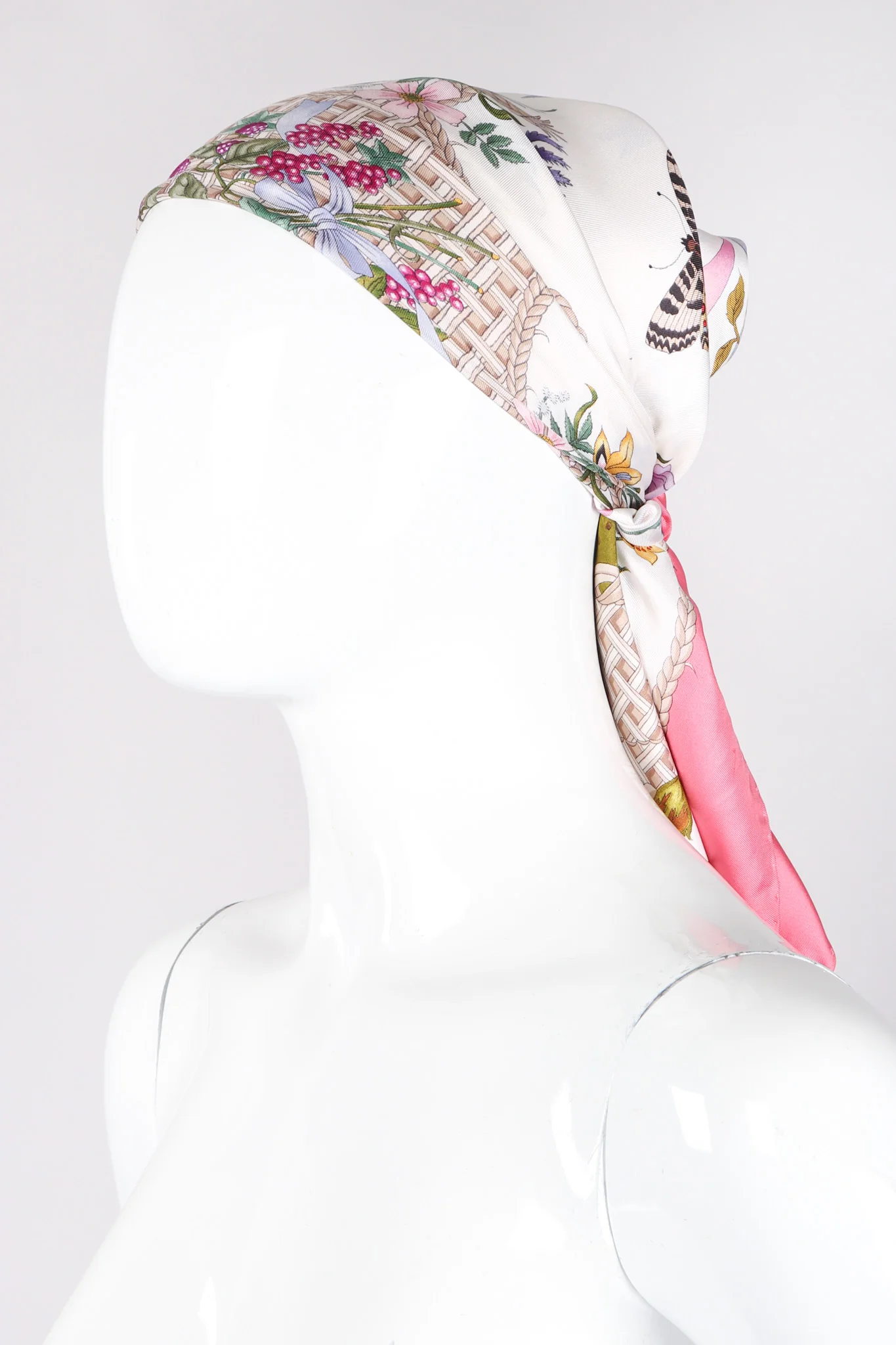 Vittorio Accornero Floral Butterfly Scarf - Image 6