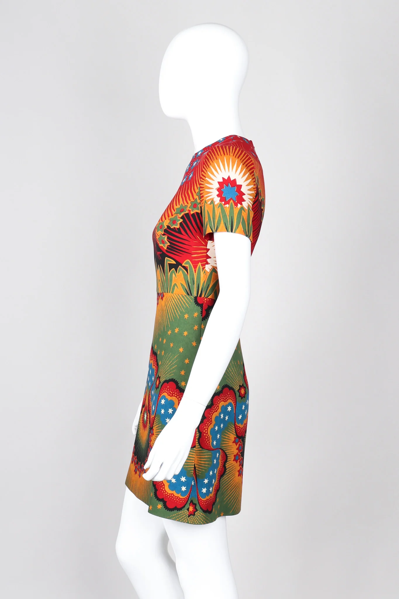 Volcano Print Mini Dress - Image 3