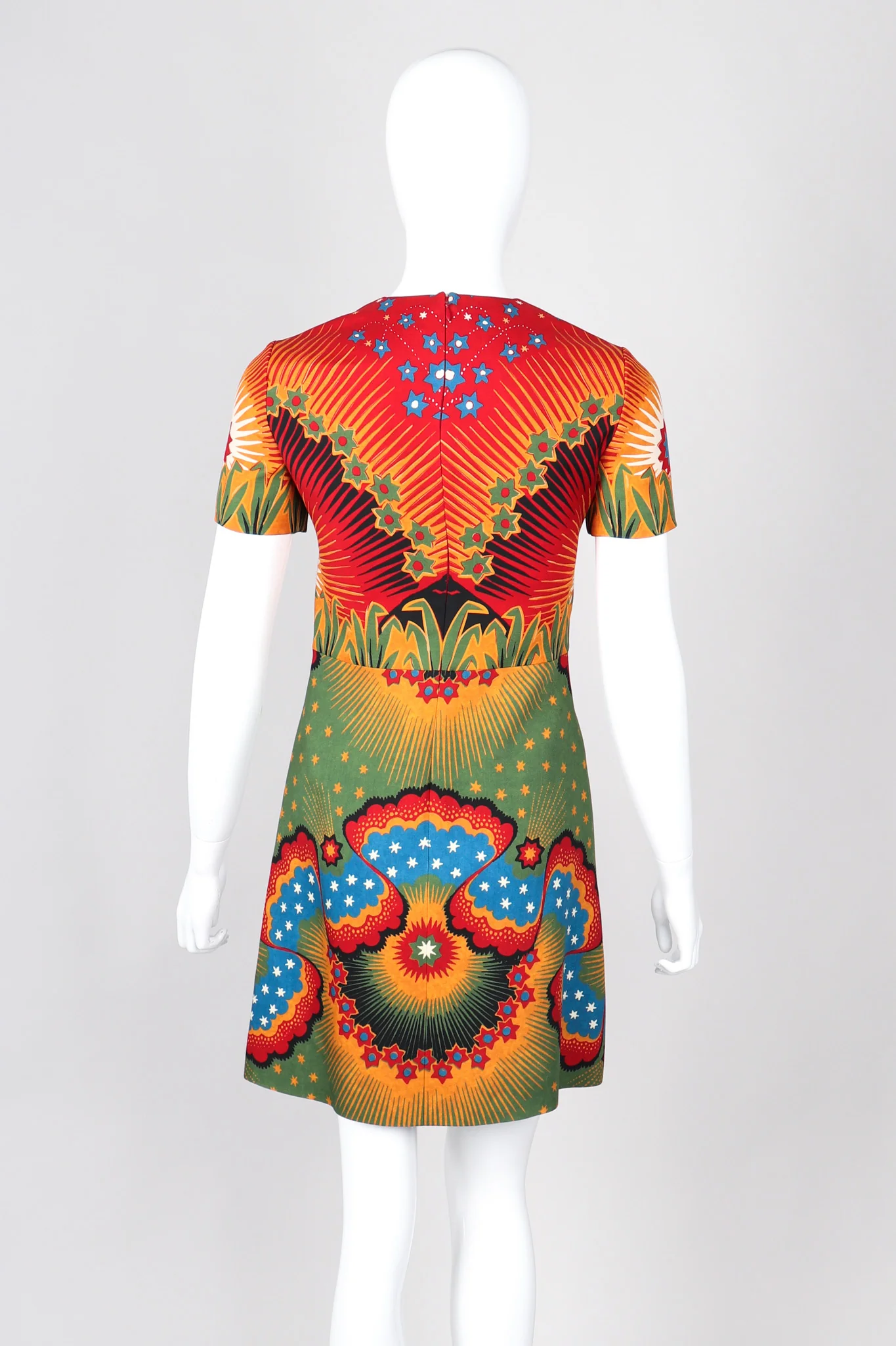Volcano Print Mini Dress - Image 5