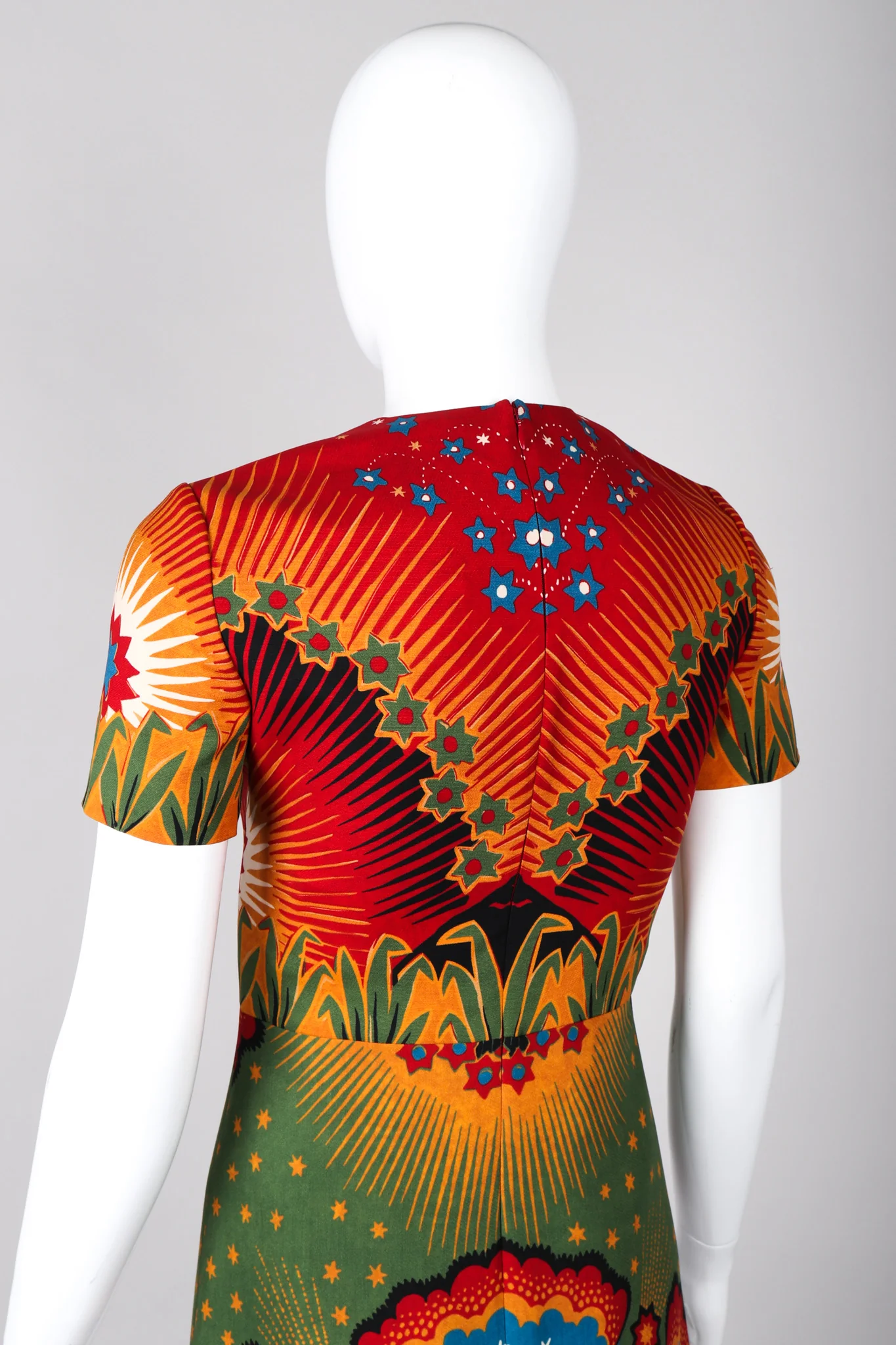 Volcano Print Mini Dress - Image 8