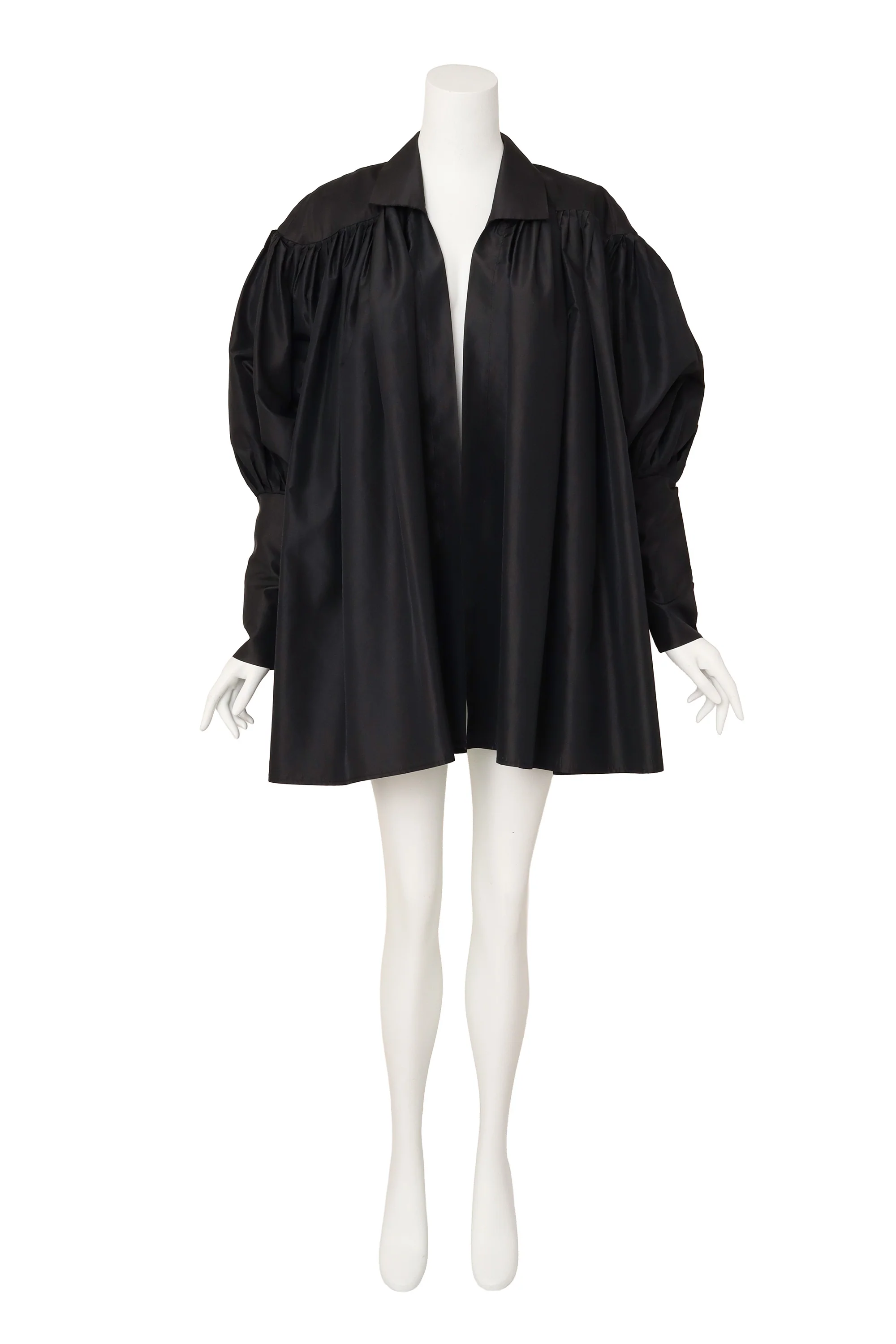 Voluminous Pleated Swing Jacket