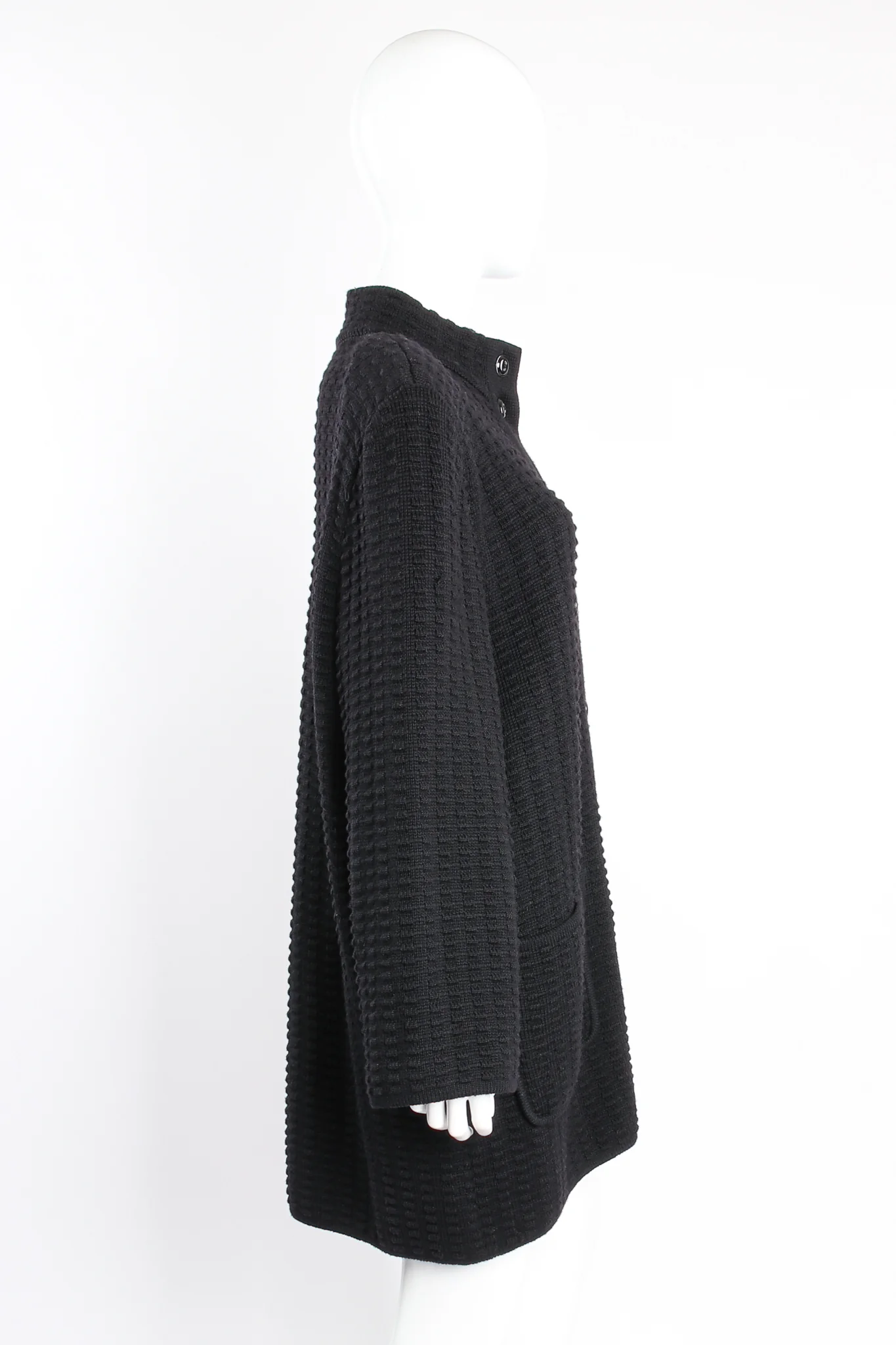 Waffle Knit Sweater Coat - Image 4