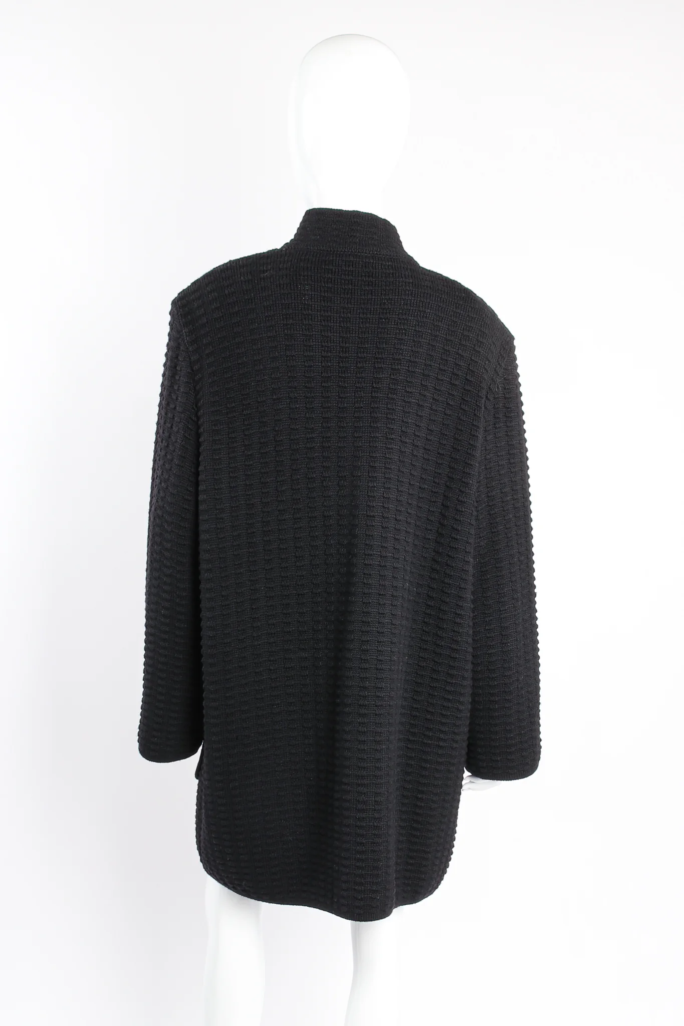 Waffle Knit Sweater Coat - Image 5