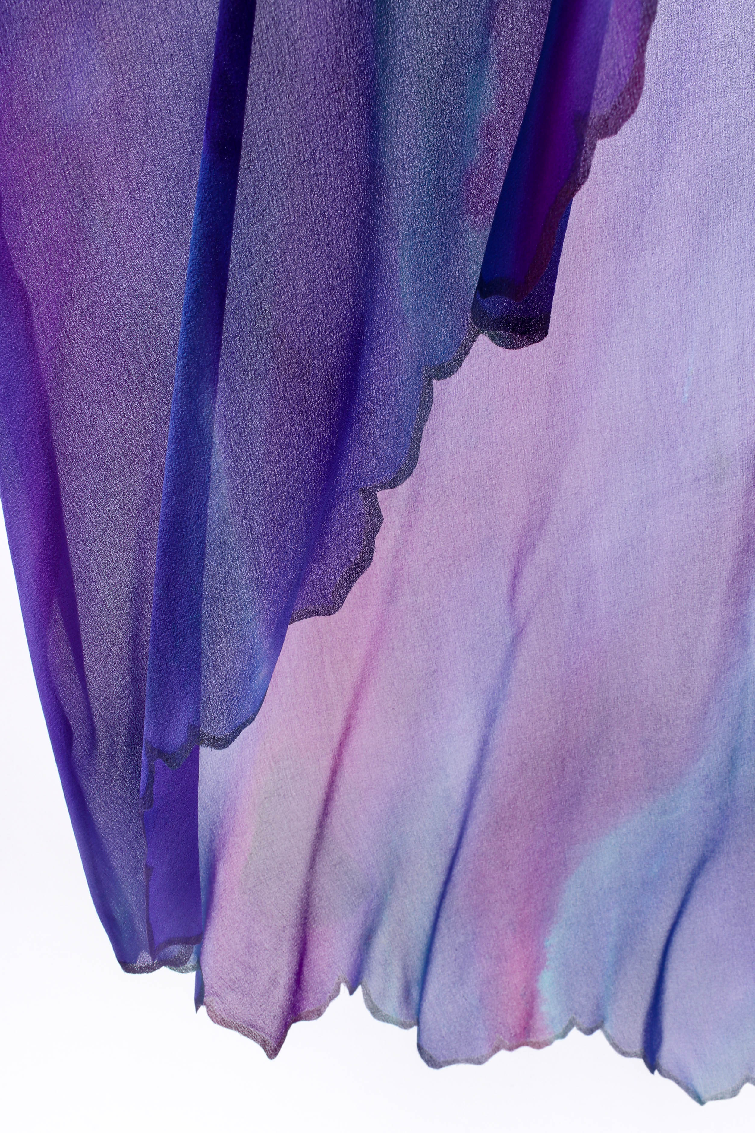 Watercolor Tie Dye Dress & Shawl Set - Image 11