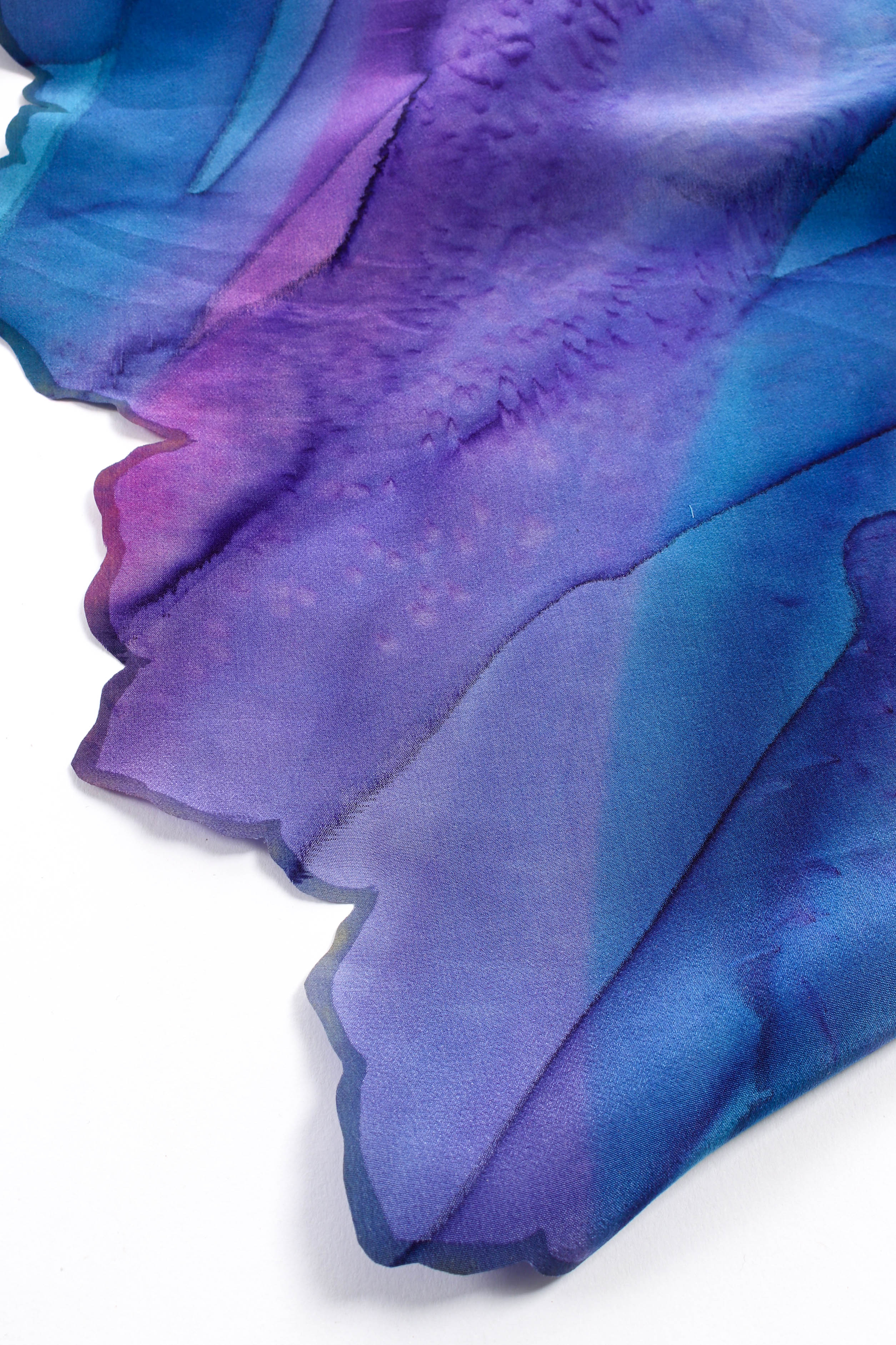 Watercolor Tie Dye Dress & Shawl Set - Image 13