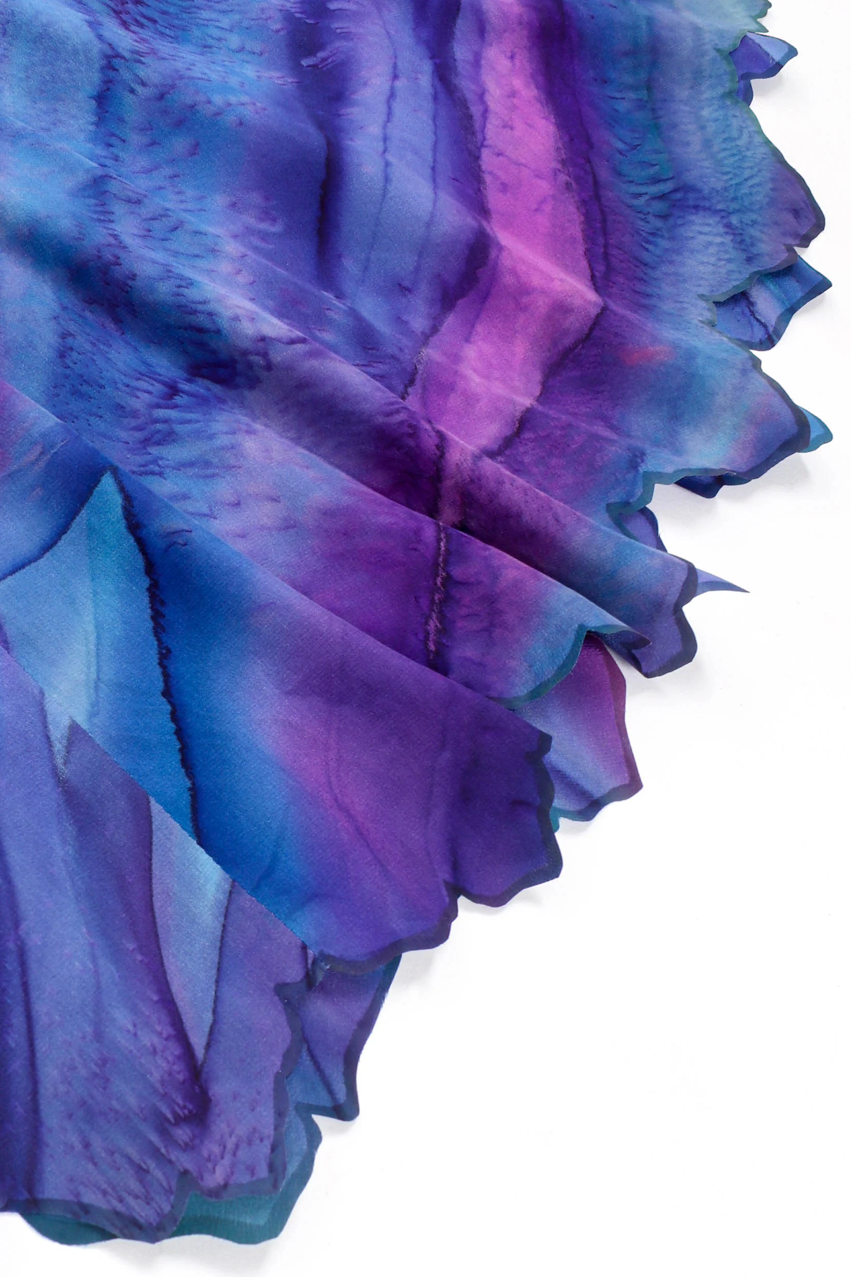 Watercolor Tie Dye Dress & Shawl Set - Image 15