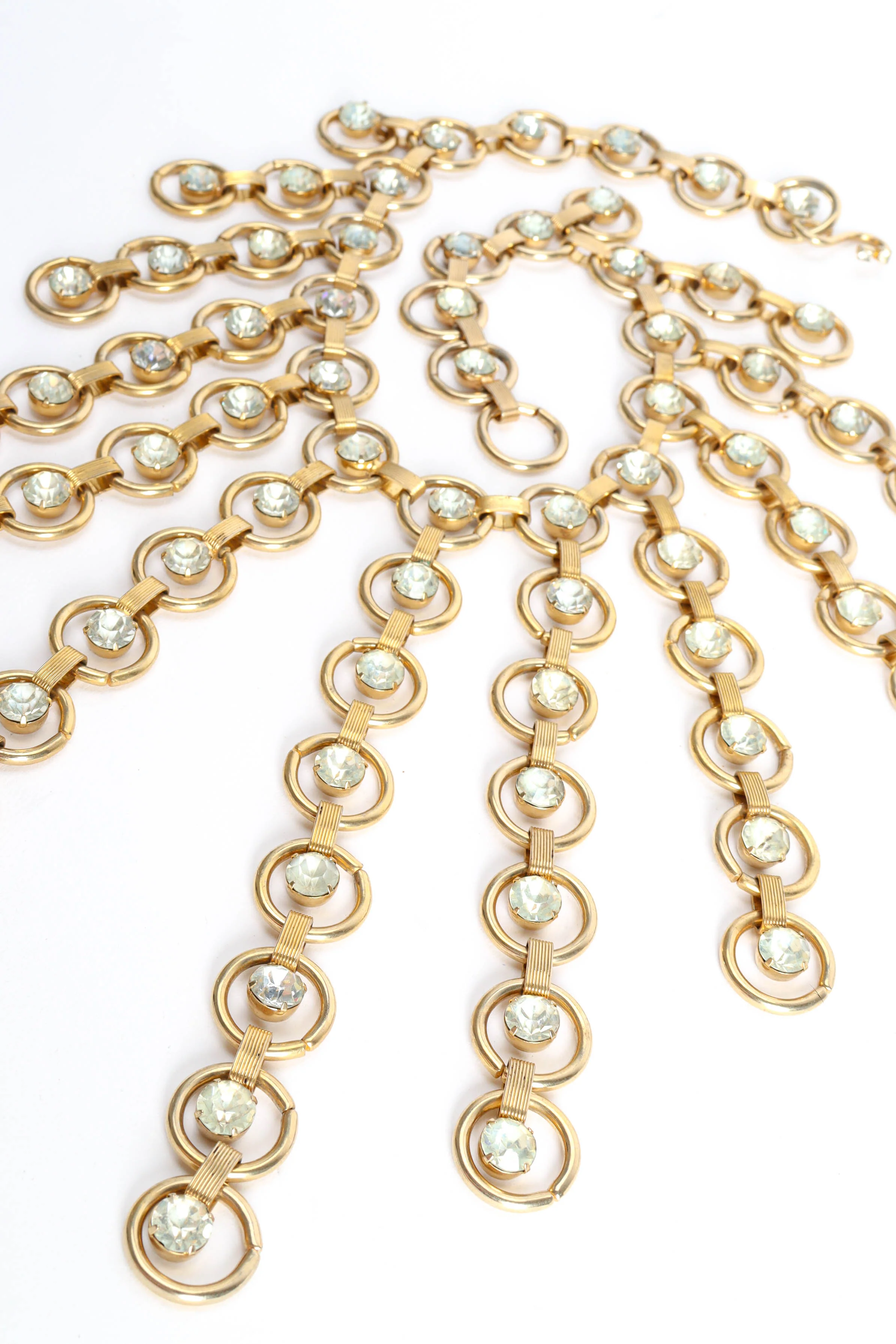 Waterfall Circle Link Necklace - Image 3