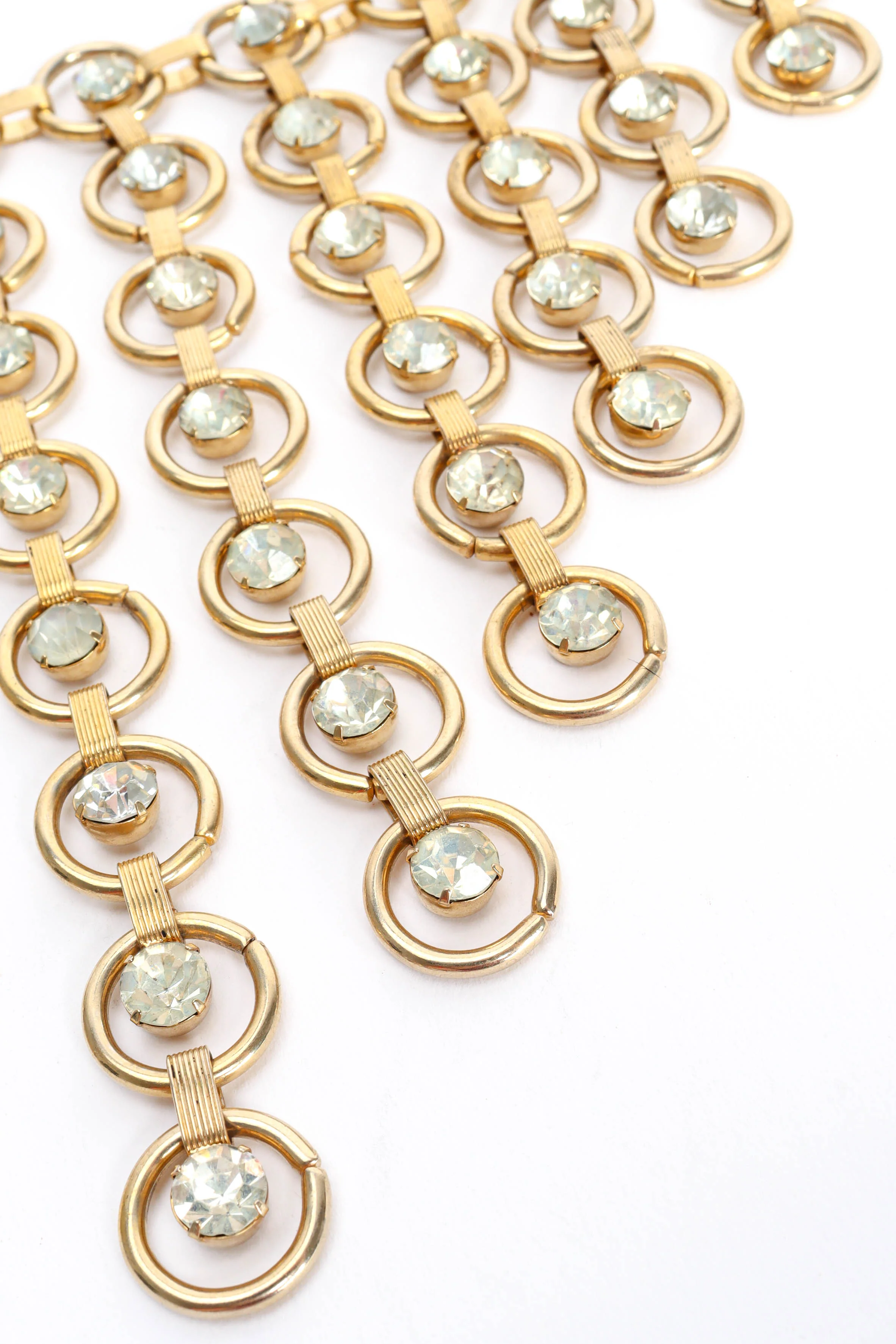 Waterfall Circle Link Necklace - Image 5