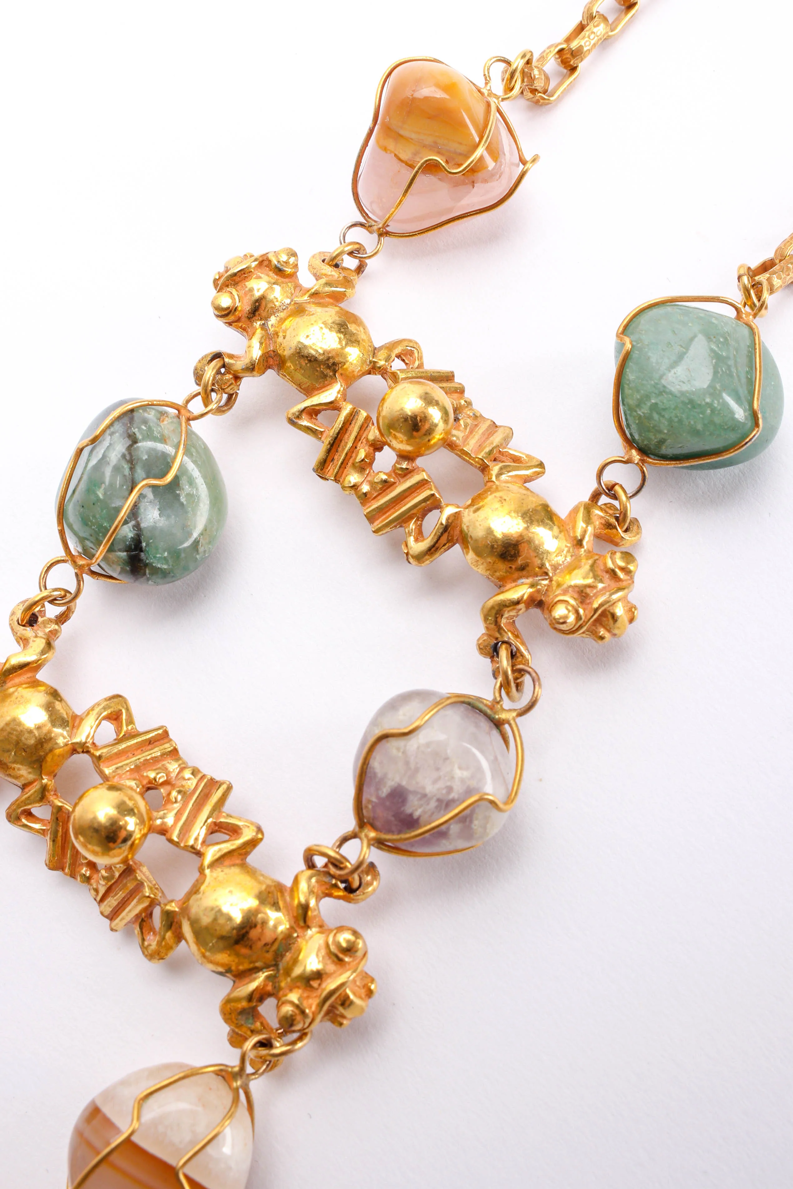 Mayan Creatures & Rock Crystal Necklace - Image 6