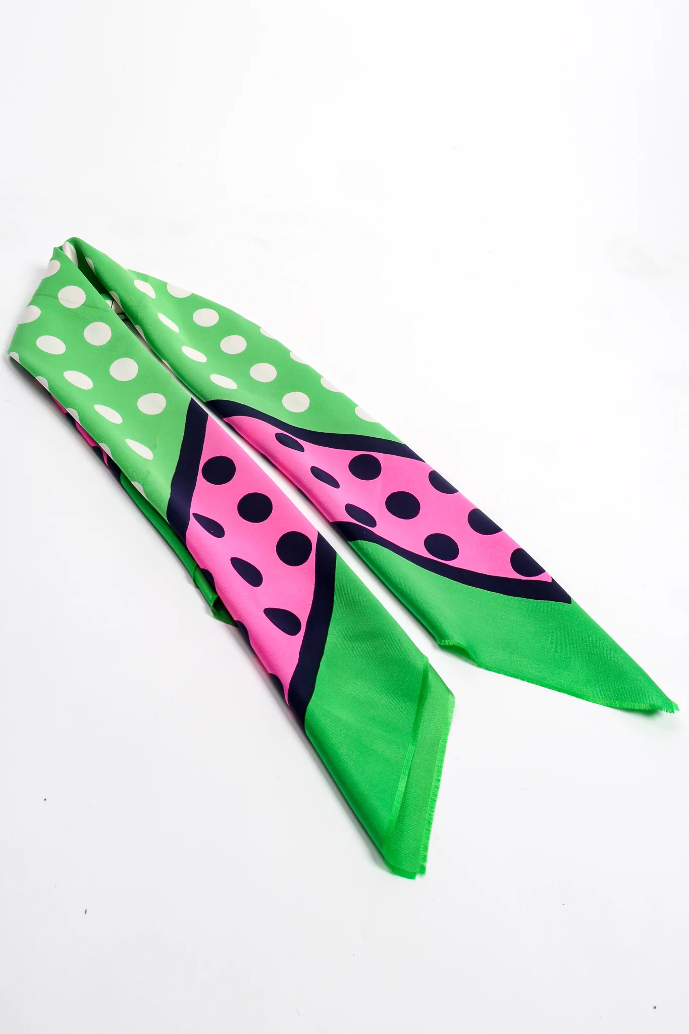 Watermelon Dot Silk Scarf - Image 5