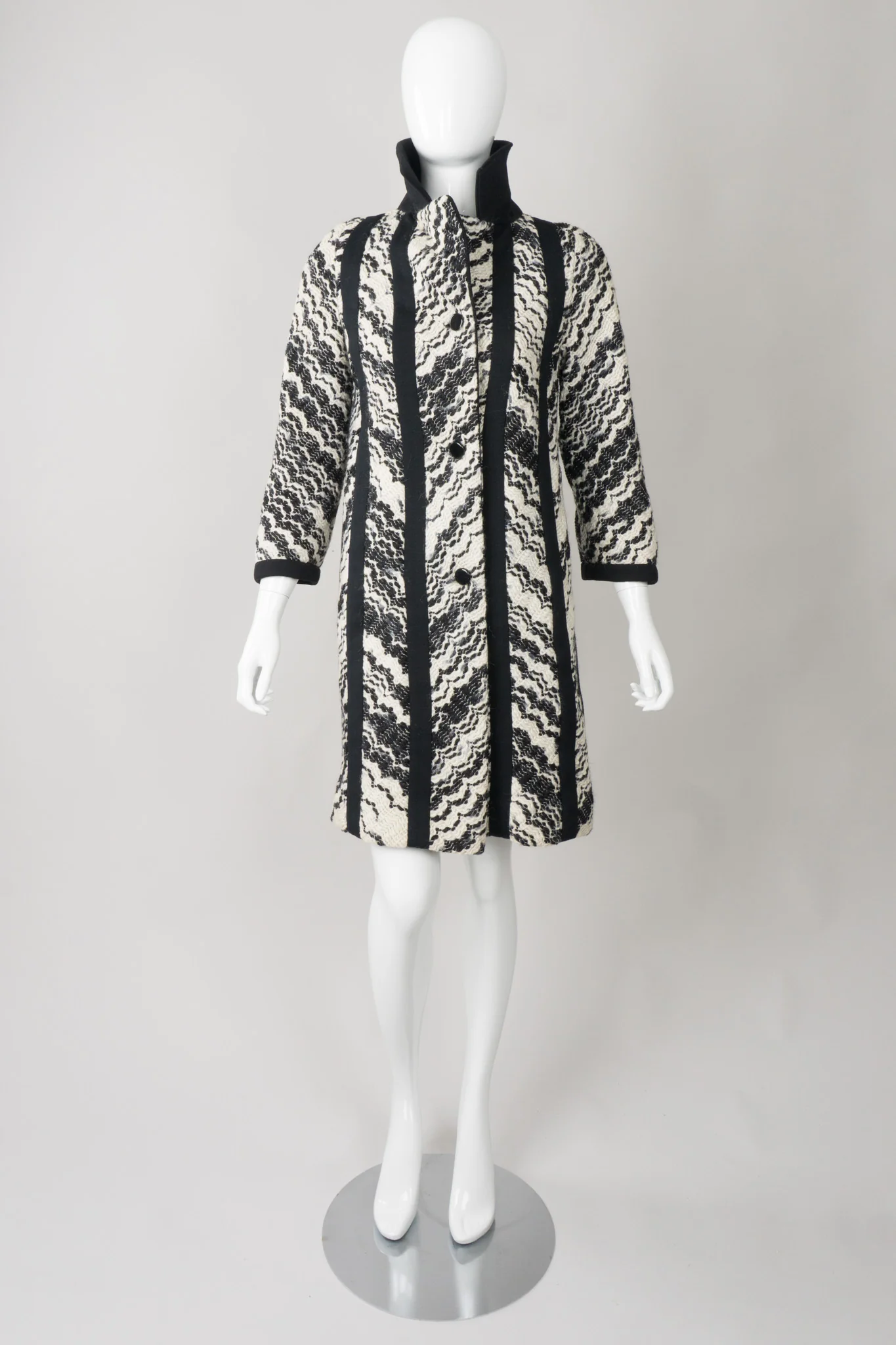 Wavy Chevron Coat - Image 3