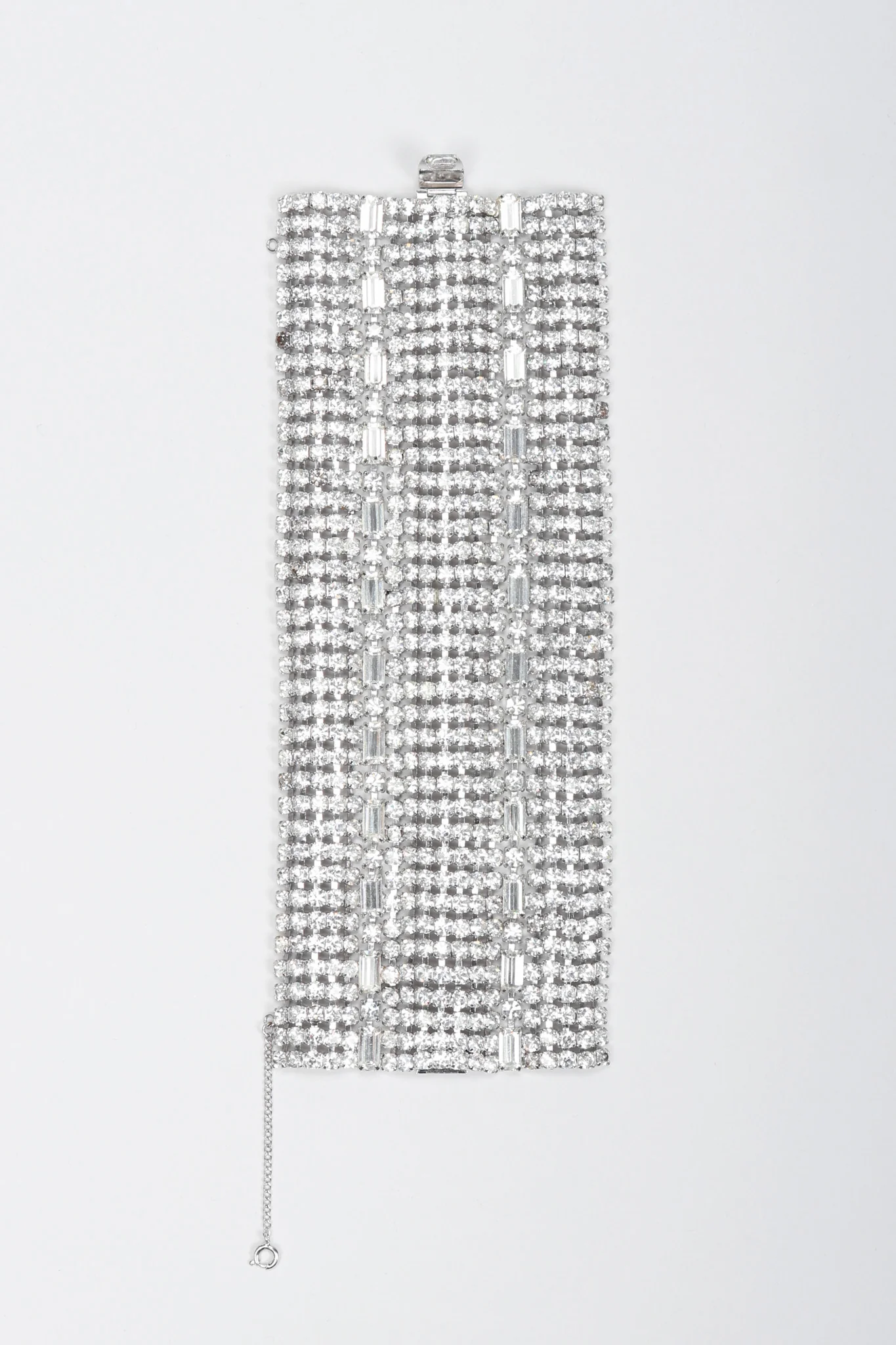 Wavy Crystal Cuff Bracelet - Image 4