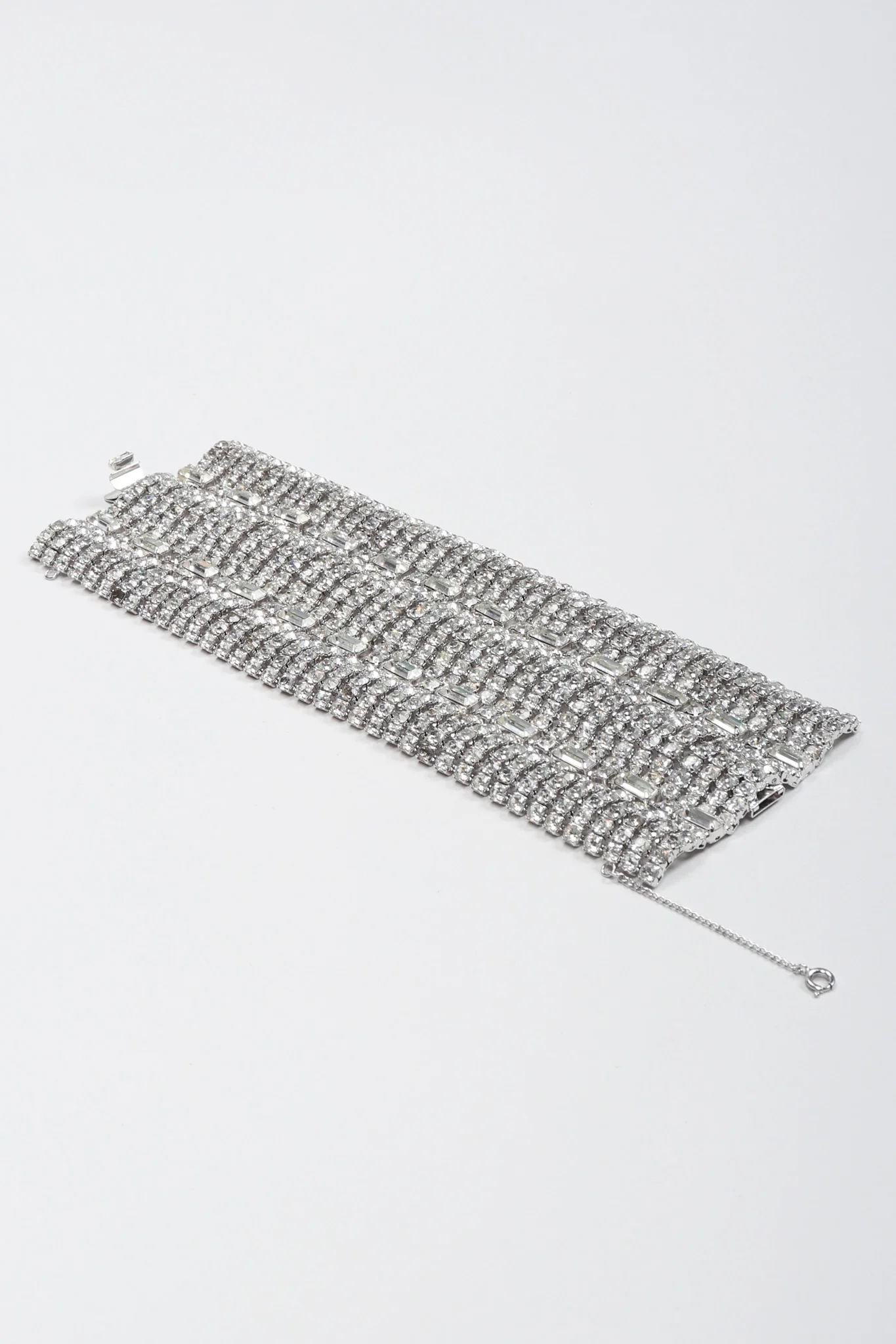 Wavy Crystal Cuff Bracelet - Image 5
