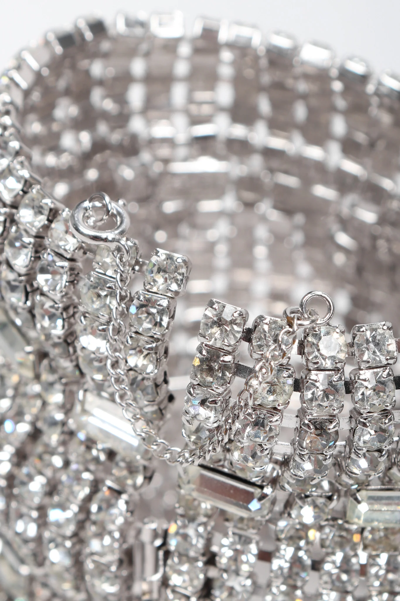 Wavy Crystal Cuff Bracelet - Image 9