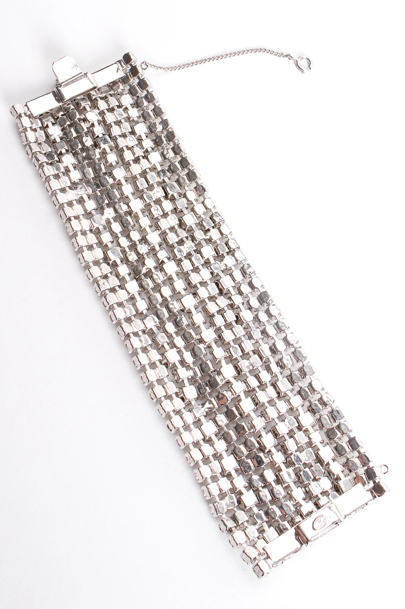 Wavy Crystal Rhinestone Cuff Bracelet - Image 5