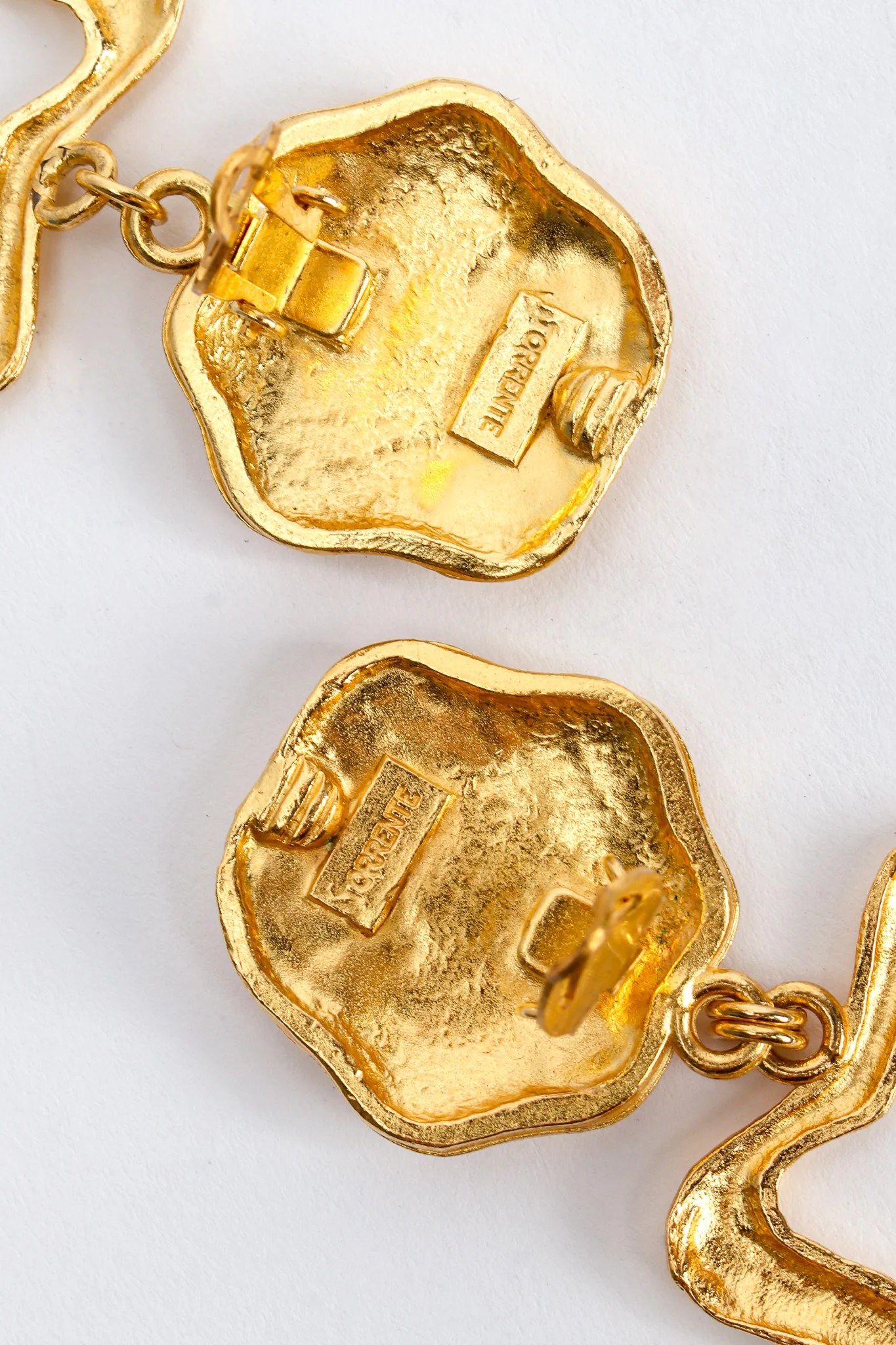 Wavy Frame Drop Earrings - Image 9