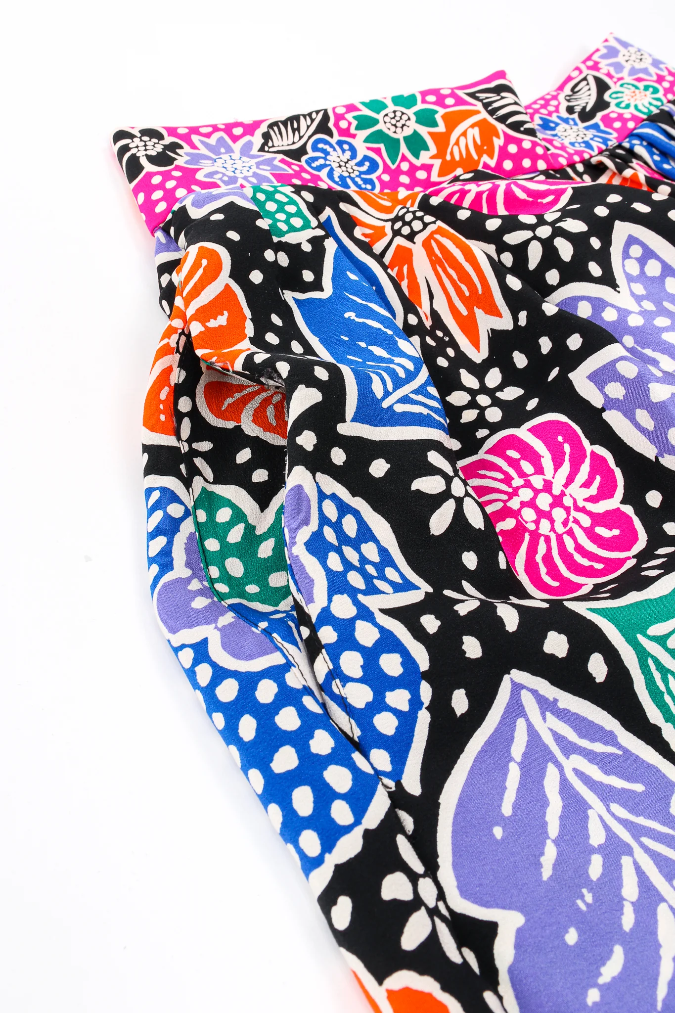 Wax Floral Print Skirt - Image 6