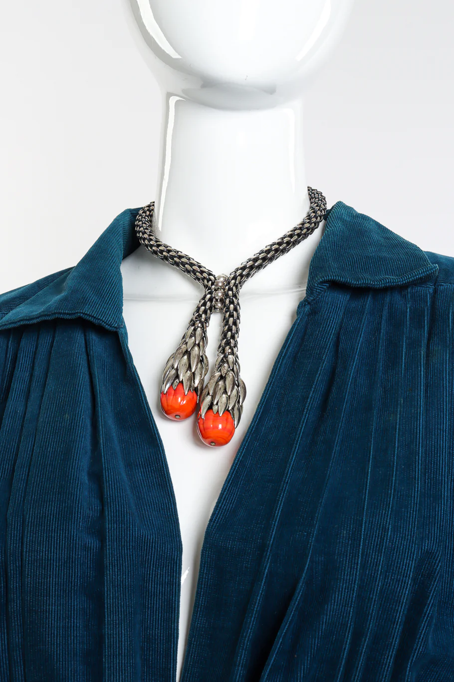 Wheat Chain Necklace, Bracelet and Earring Set - Image 2