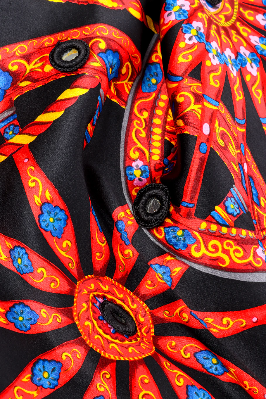 Wheel Mirror Silk Gown - Image 8