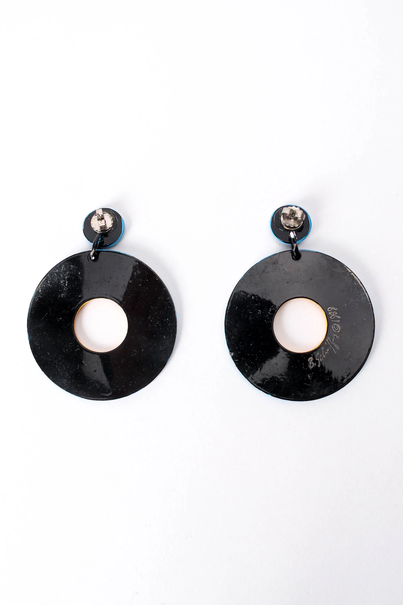 Vanilla Sprinkle Hoop Drop Earrings - Image 5