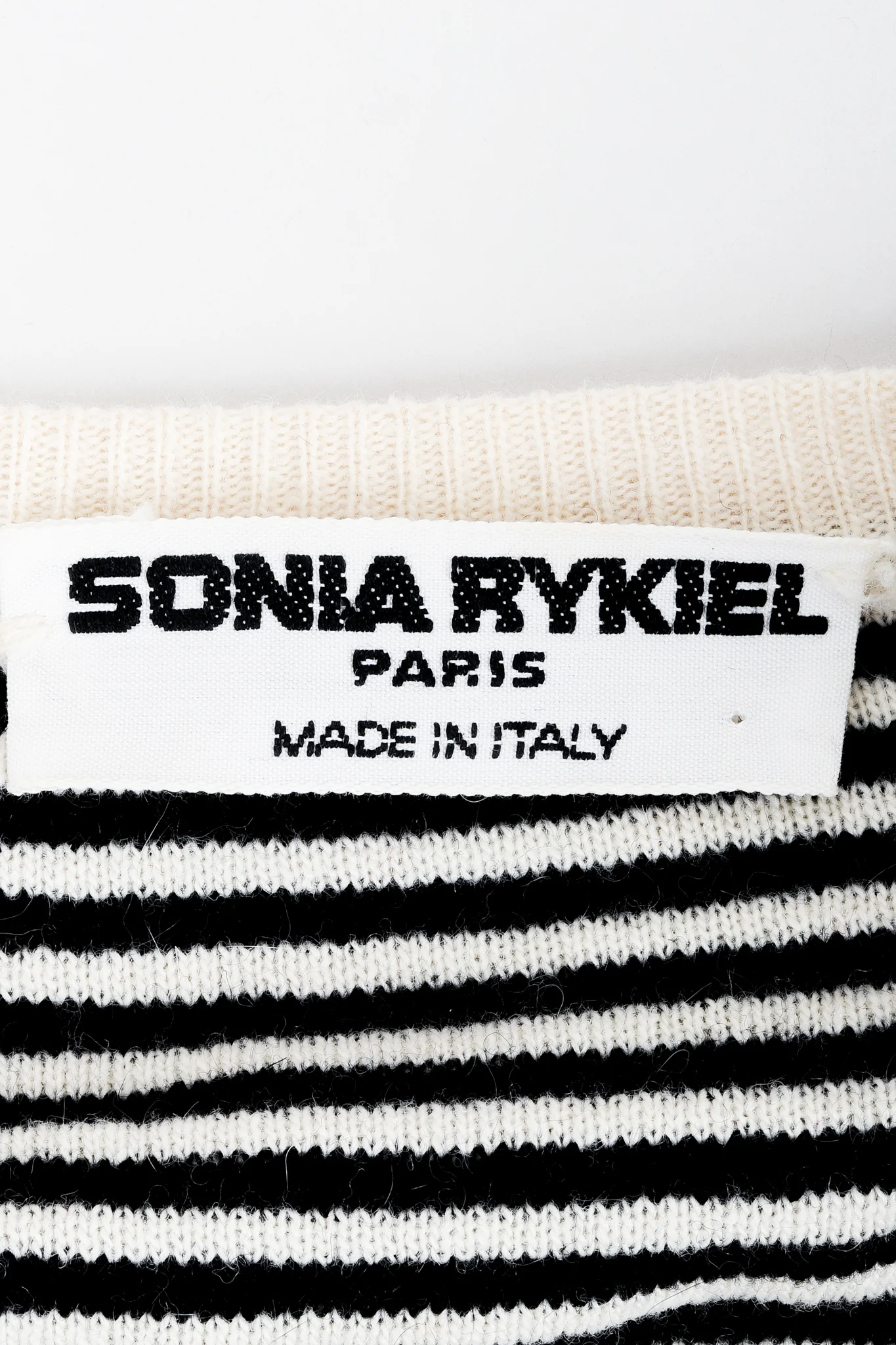 Cream Stripe Knit Boyfriend Wrap Sweater - Image 8